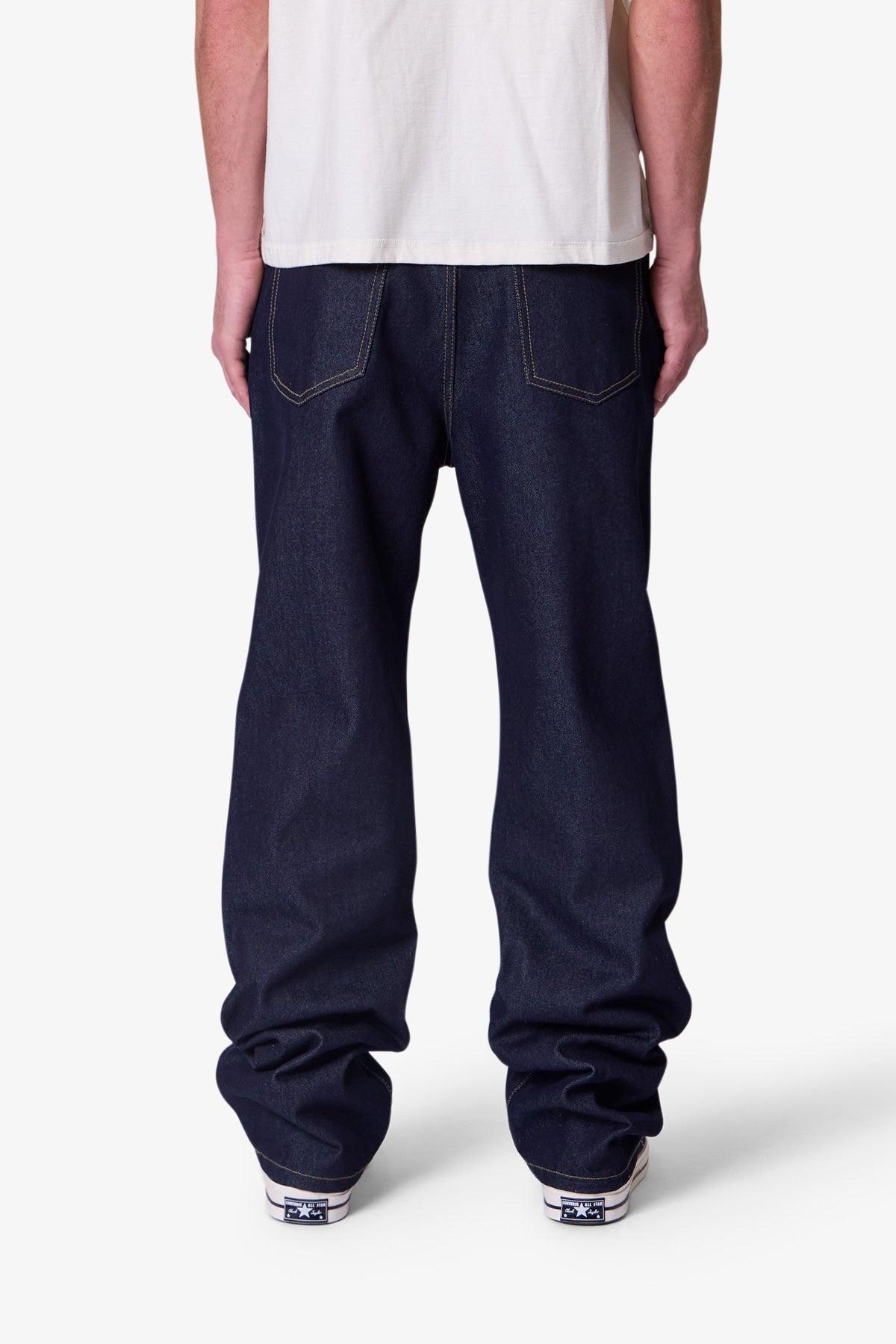 Raw Baggy Denim - Rinsed Indigo Product Image