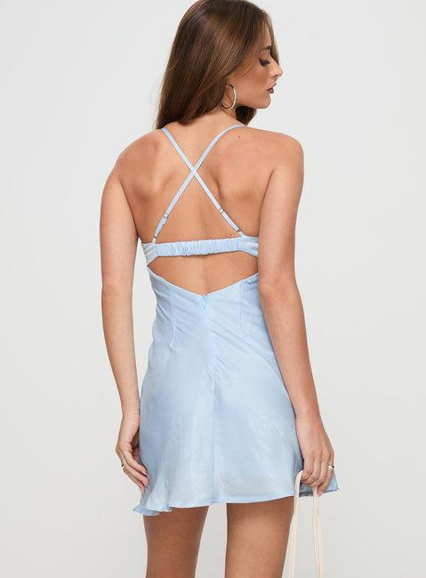 Glendon Mini Dress Blue Product Image