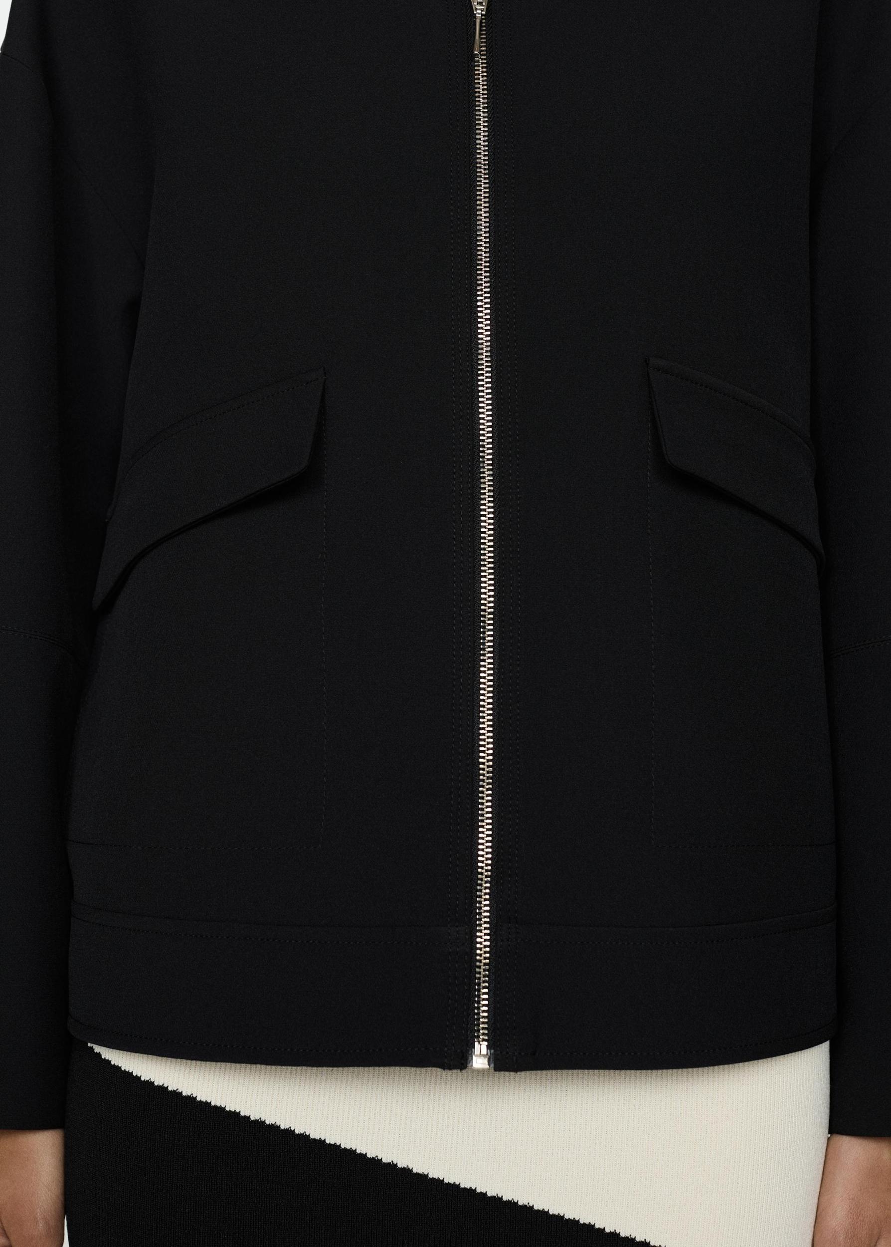 Oversized bomber jacket - Women | MANGO USA Product Image