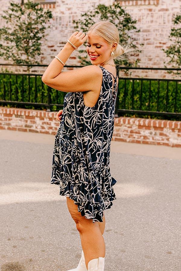 Free Yourself Shift Dress In Navy Curves Product Image