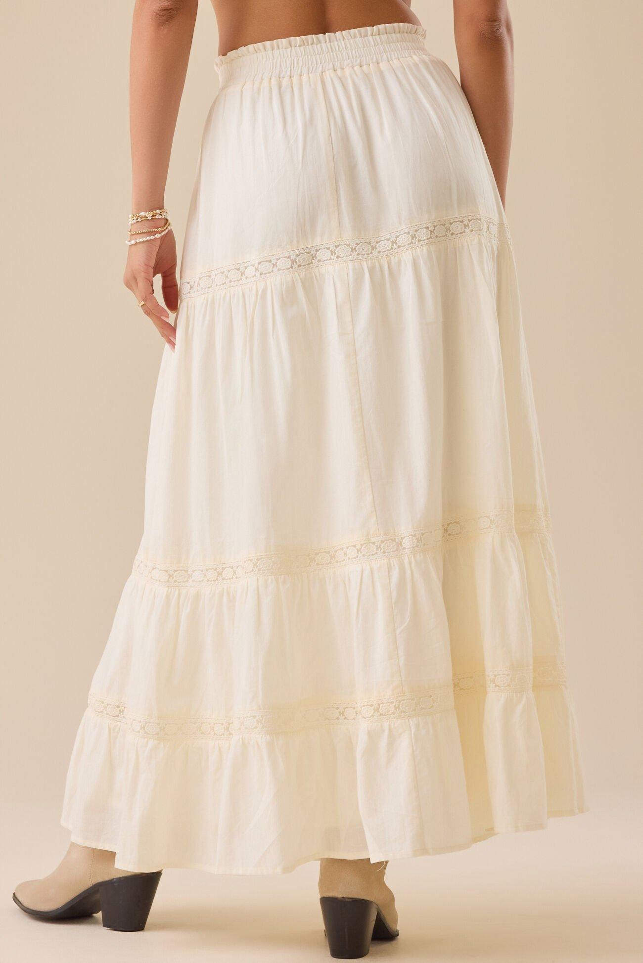 Kait Lace Midi Skirt Product Image