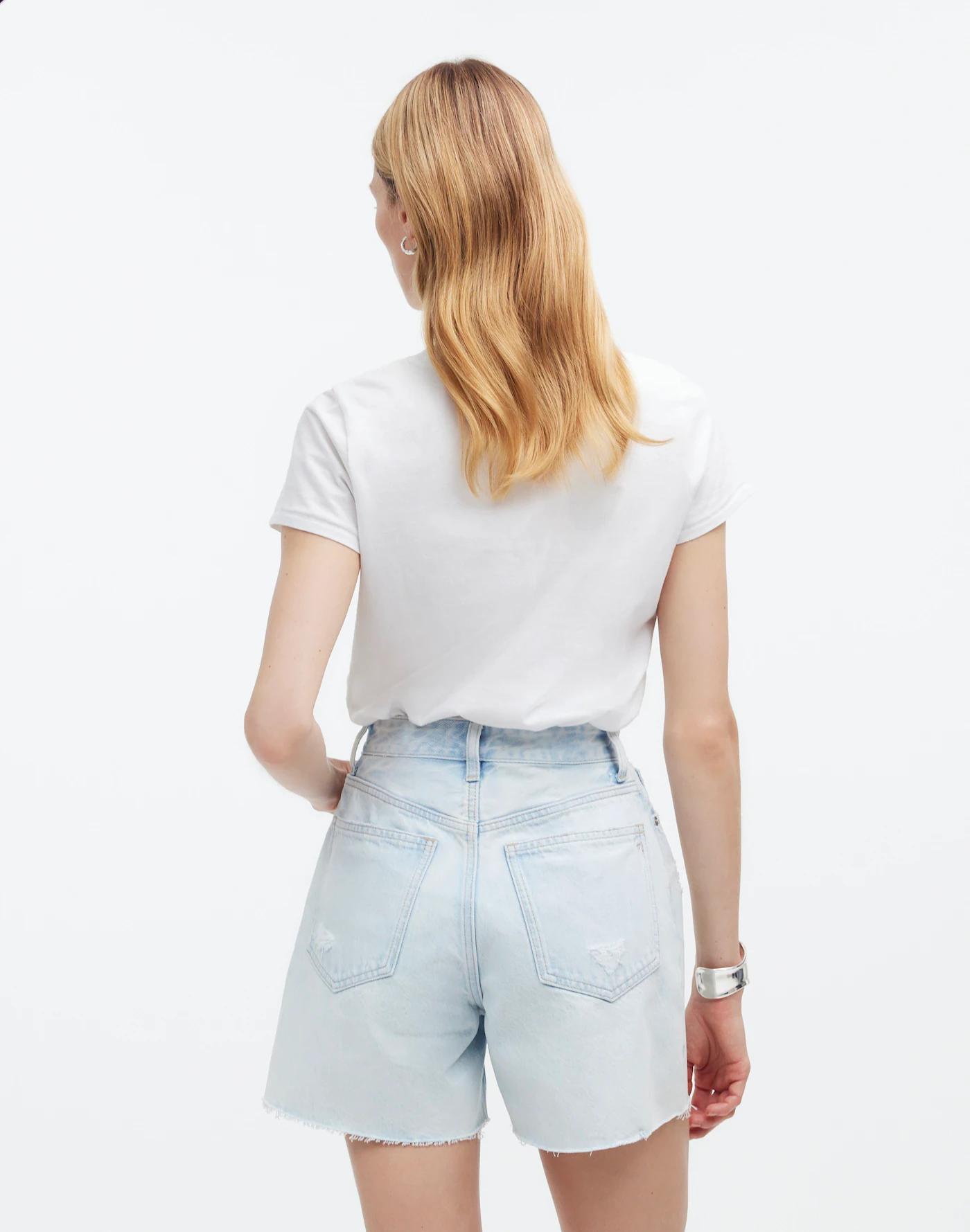 The '90s Mid-Length Jean Short in Pearlman Wash Product Image