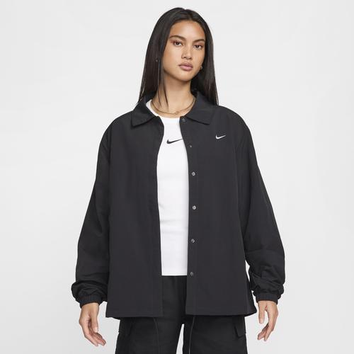 Womens Nike Sportswear Essential Oversized UV Woven Coaches Jacket | FV7560-010 Product Image