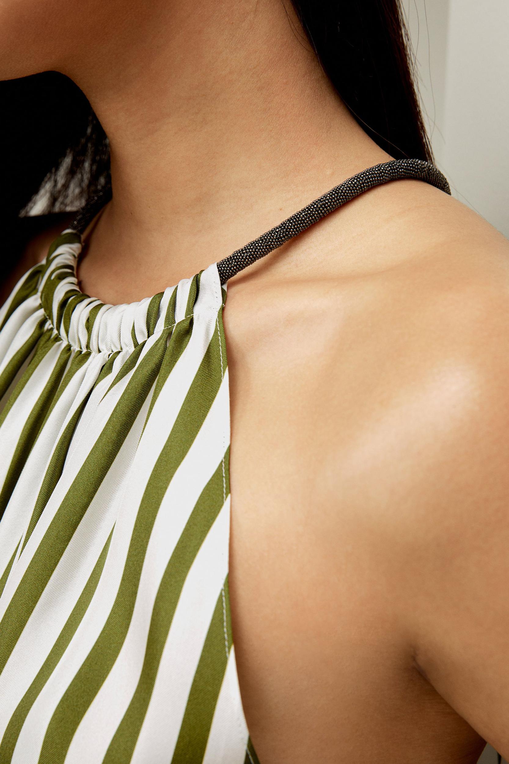 Silk Twill Halter Neck Top Product Image