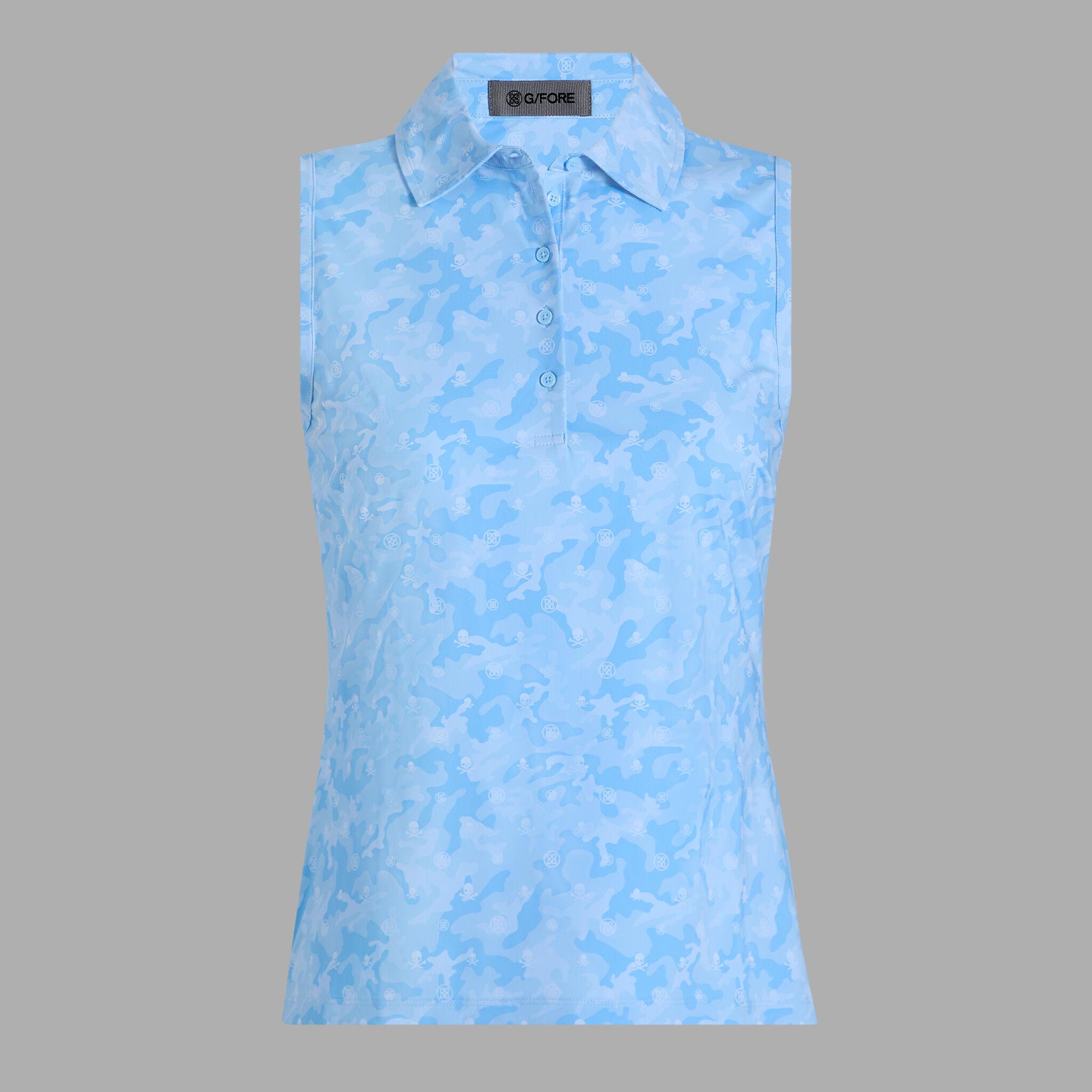 ICON CAMO SILKY TECH NYLON SLEEVELESS POLO Product Image