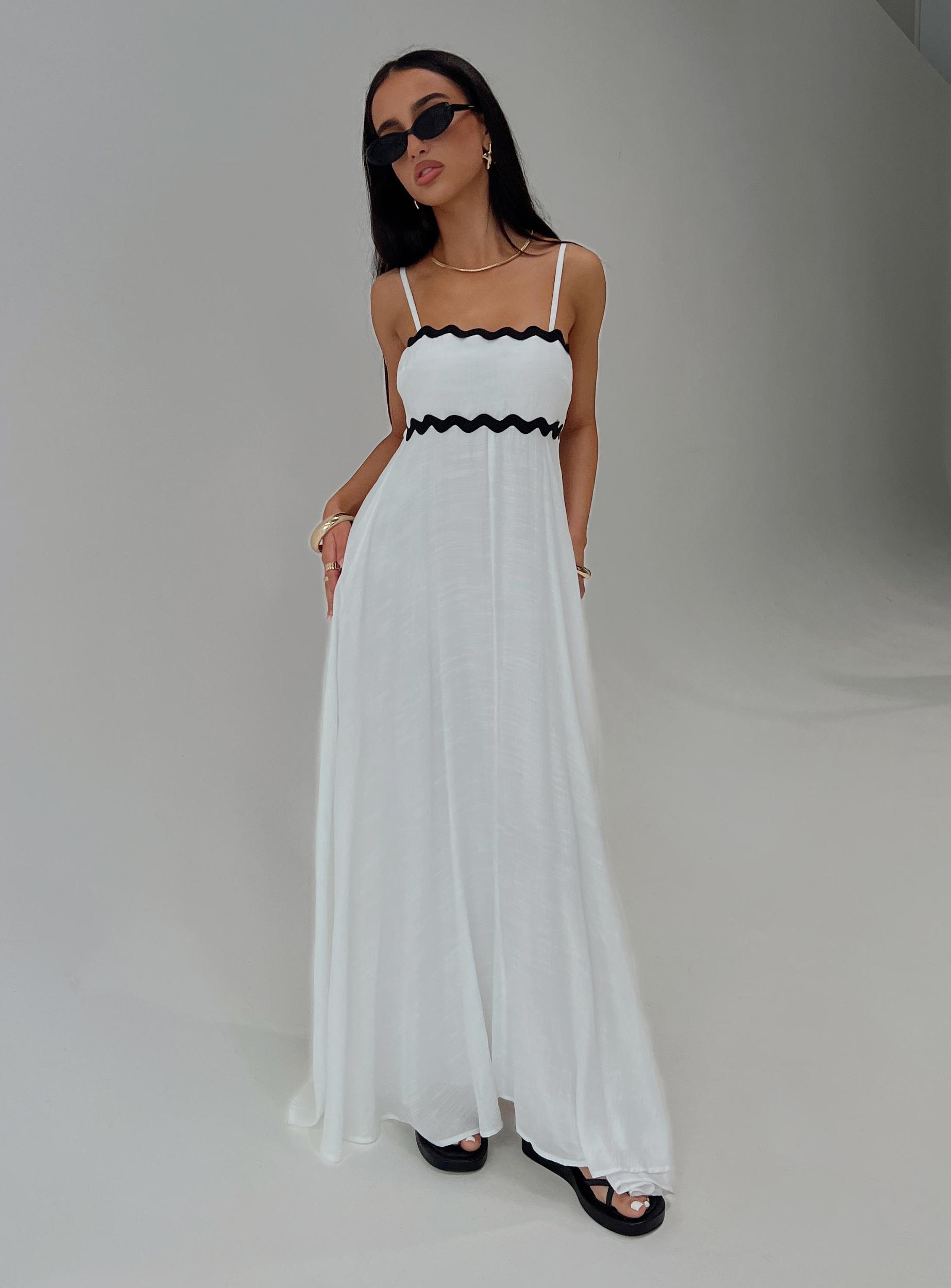 Croxetti Maxi Dress White Product Image
