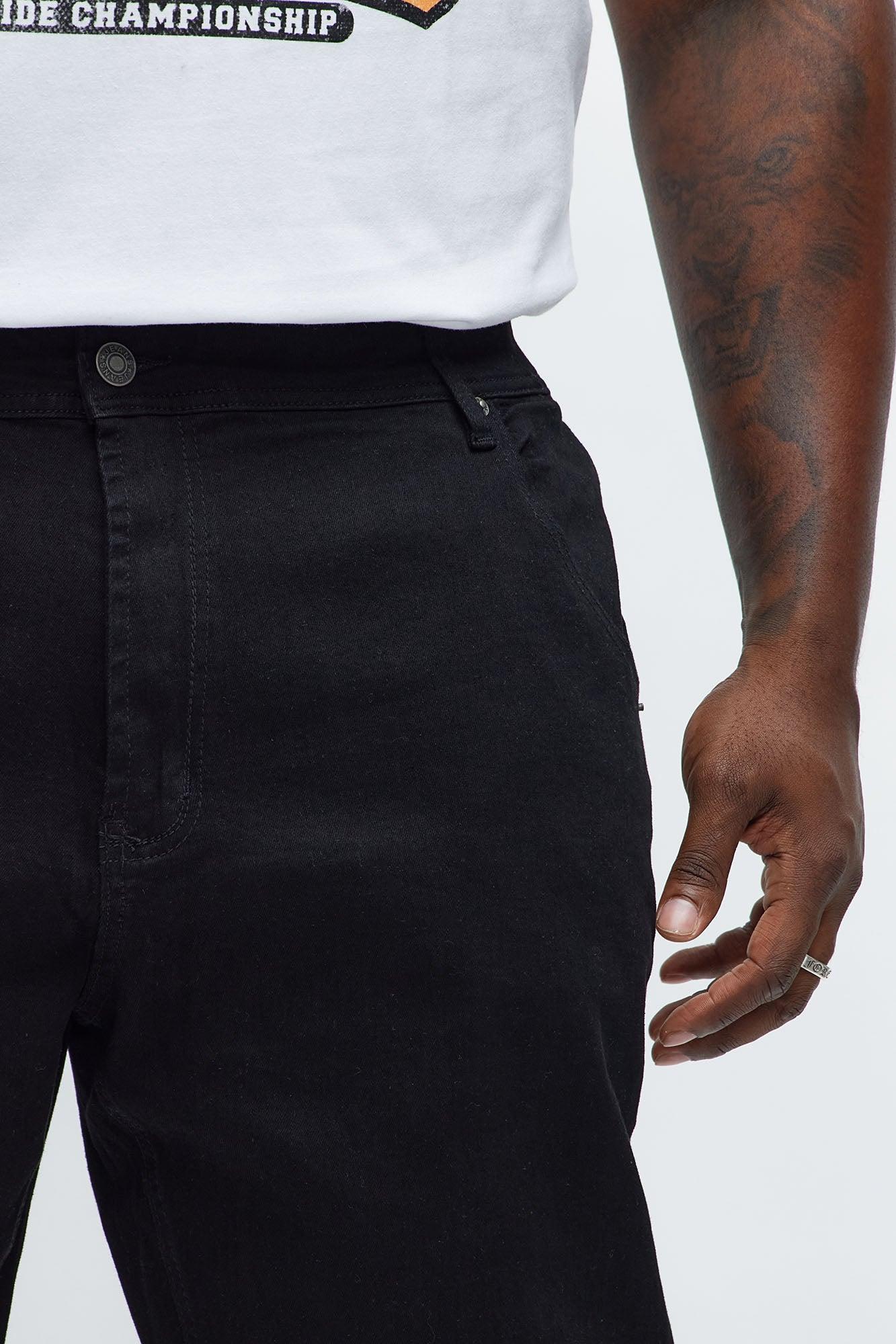 Slim Convertible Zip Me Down Jeans - Black Male Product Image