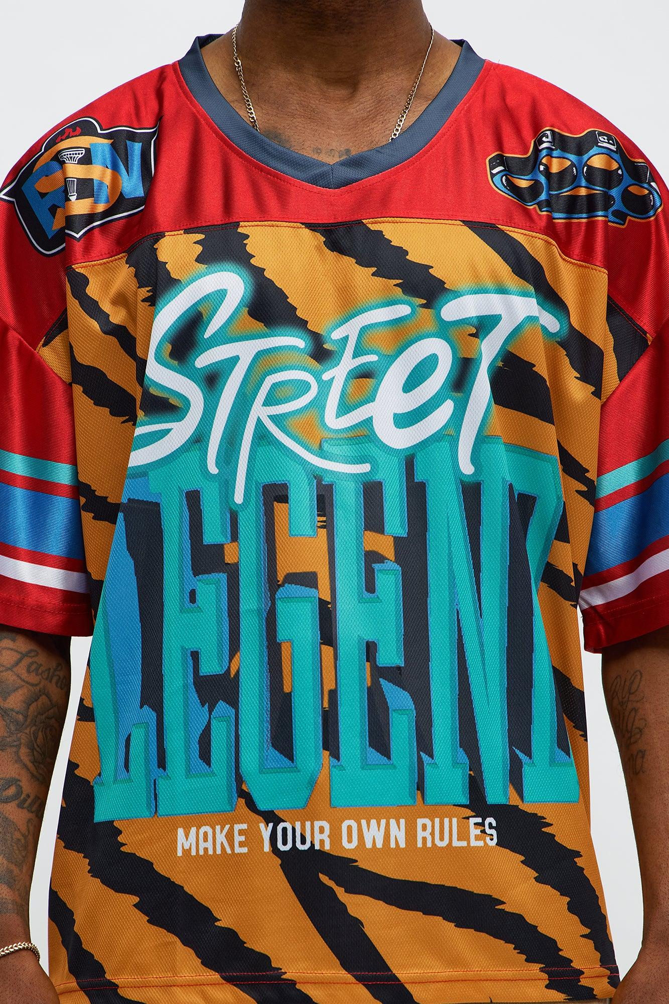 Street Legend Football Jersey  - Red/combo Male Product Image