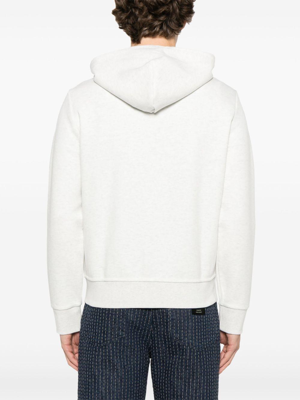 mélange-effect hoodie Product Image
