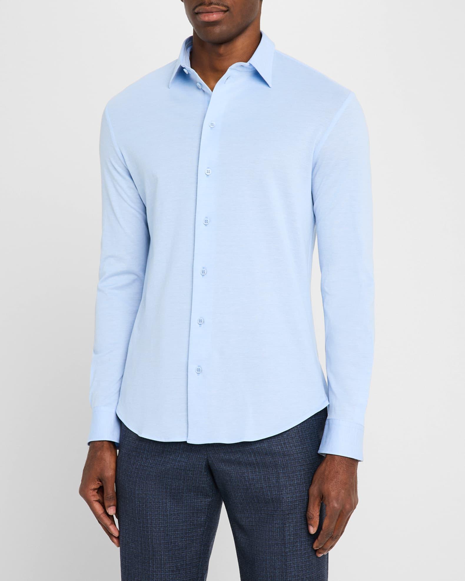 Men's Pique Jersey Micro-Dot Sport Shirt Product Image