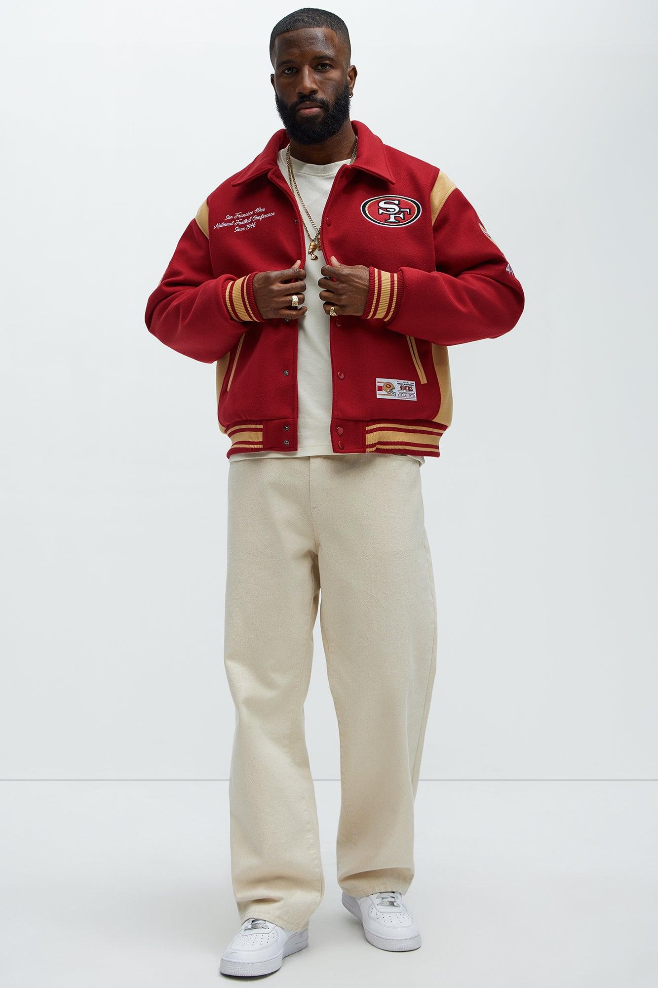 49ers Air Supremacy Jacket - Gold/Red Male Product Image