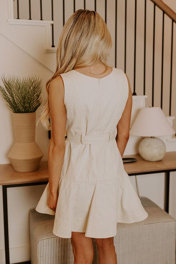 Sunlit Splendor Mini Dress in French Vanilla Product Image