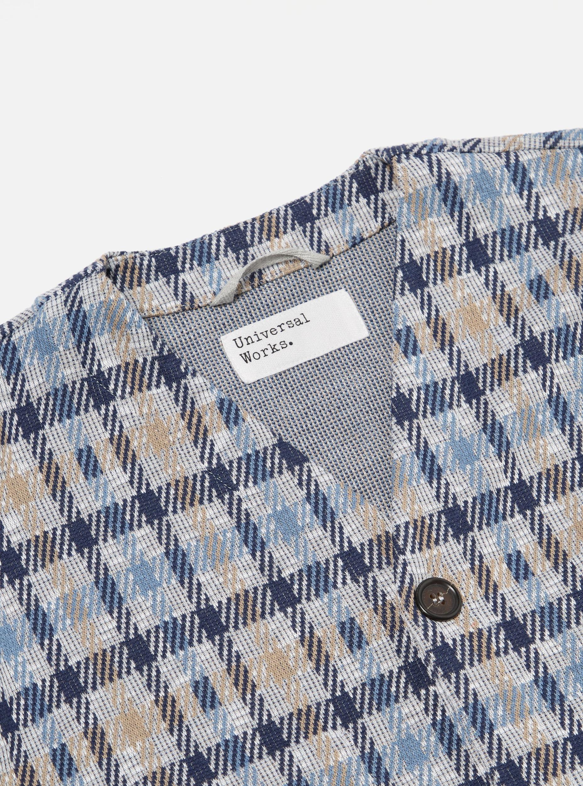 Brown/Blue Summer Check Cardigan Product Image