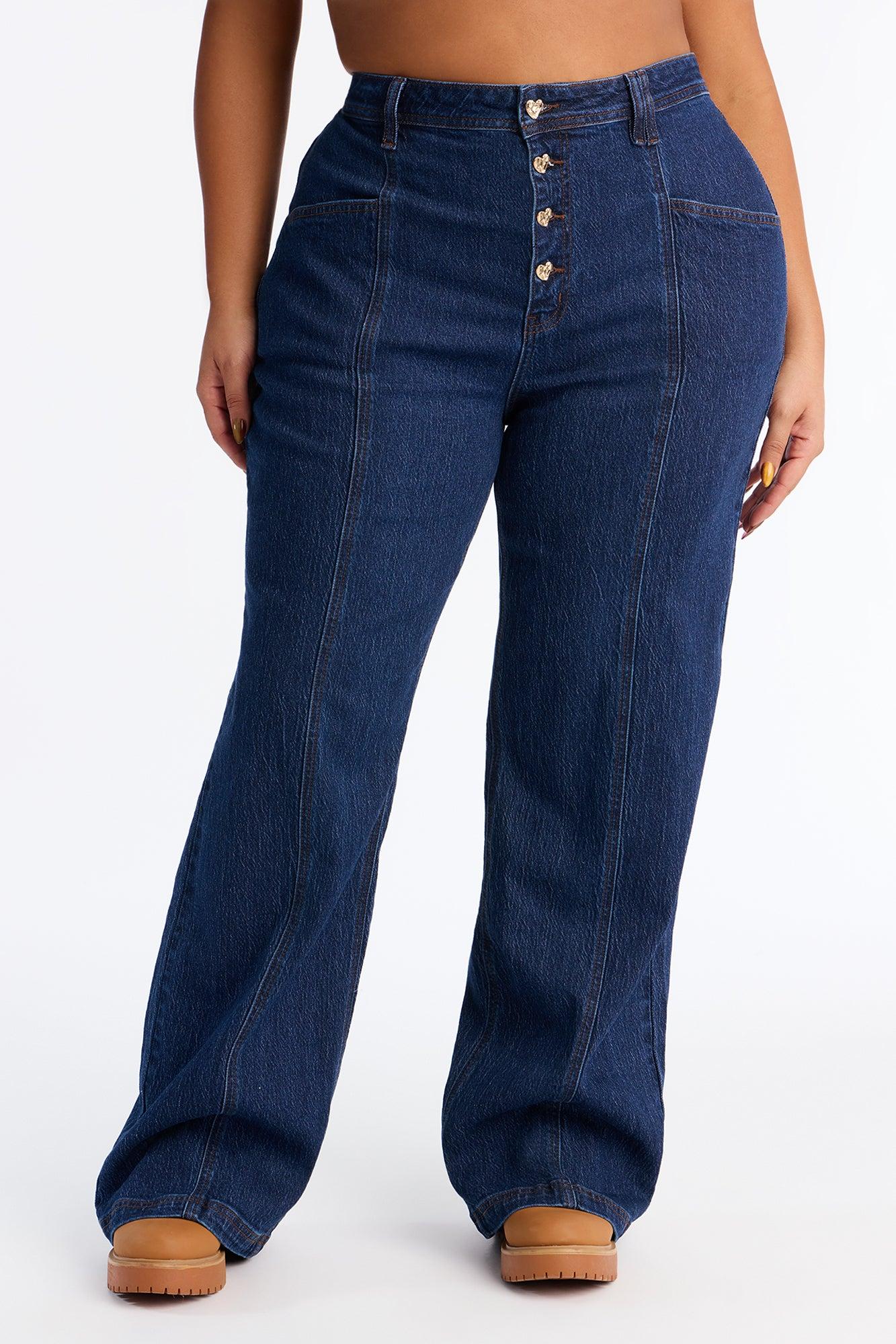 Lost In Love Stretch Straight Leg Jeans - Dark Wash Female Product Image