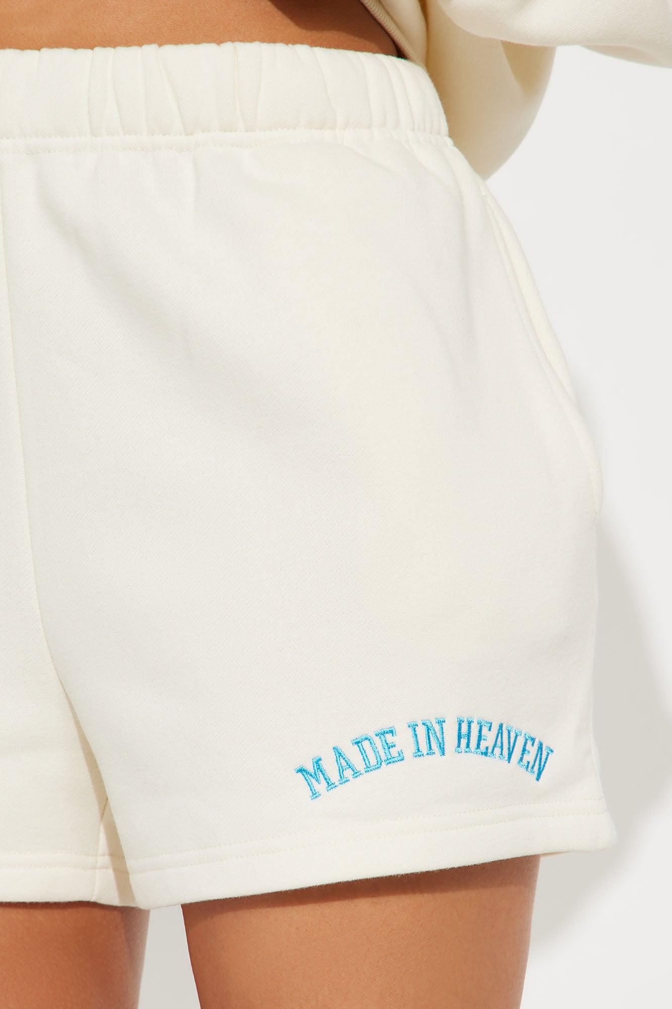 Heaven Fleece Short Set - Cream Product Image