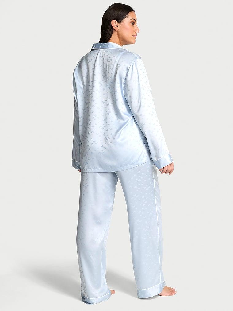 Glazed Satin Short Pajama Set Product Image