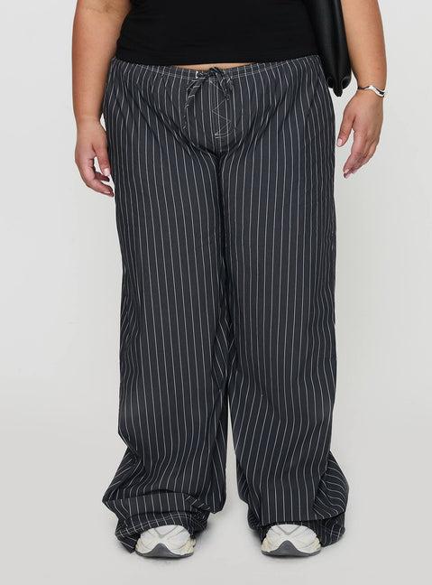Terrance Baggy Pant Grey Stripe Product Image