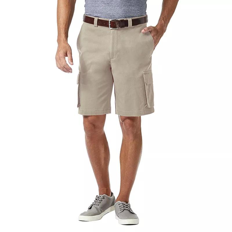 Big & Tall Haggar Straight-Leg Flat-Front Stretch Cargo Shorts, Men's,  Product Image