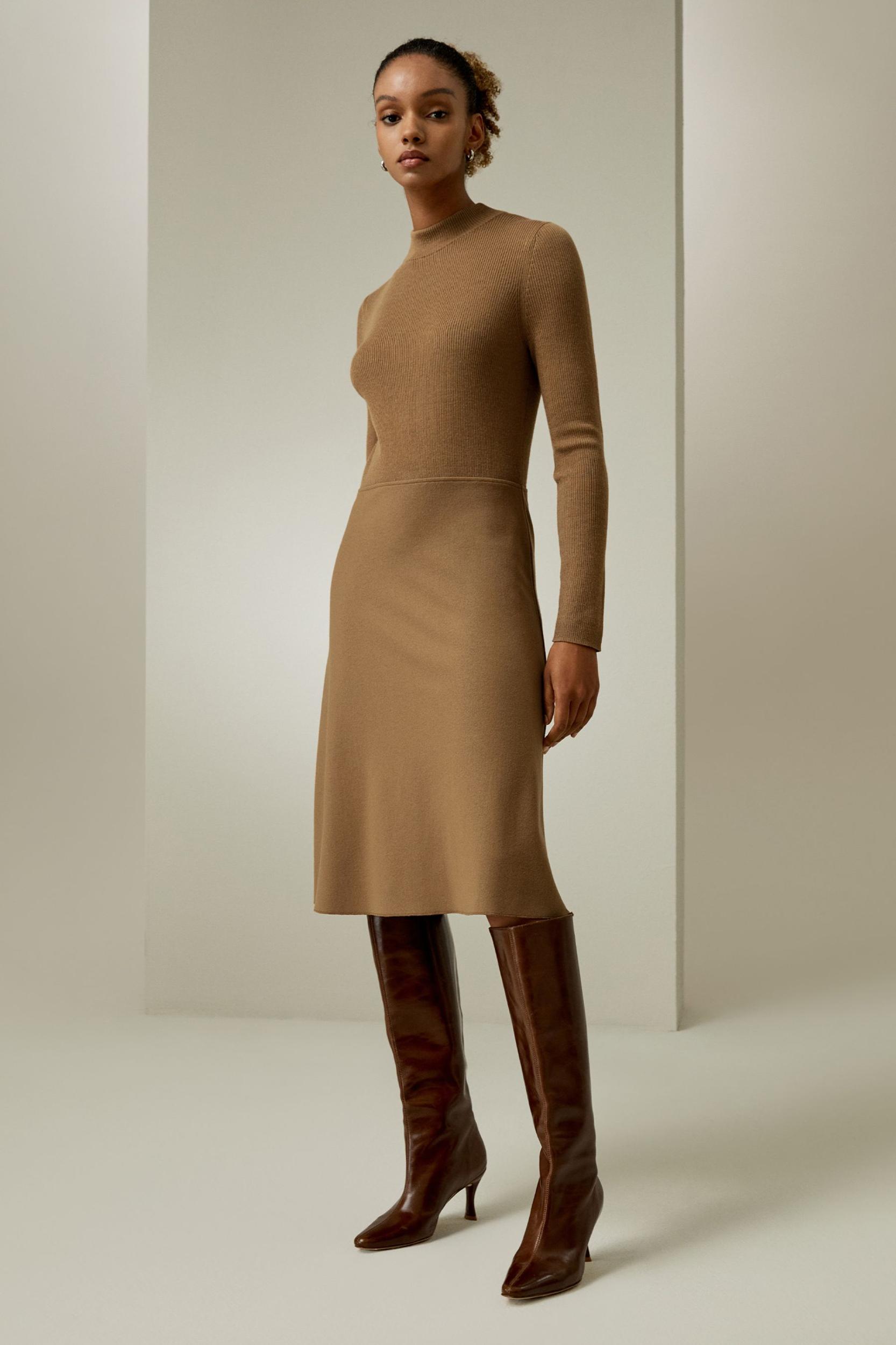 Slim Fit Wool Dress Product Image