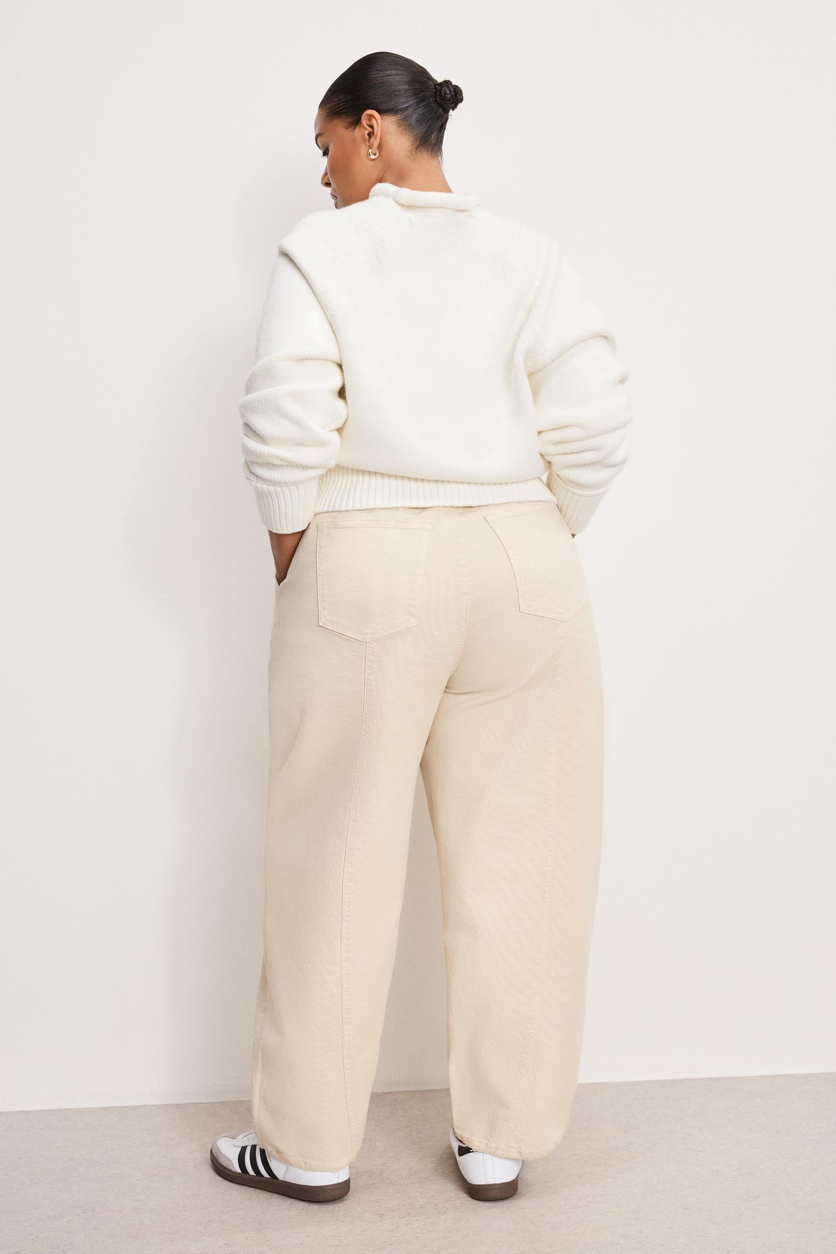 CANVAS CROPPED BARREL PANTS | CANVAS Product Image