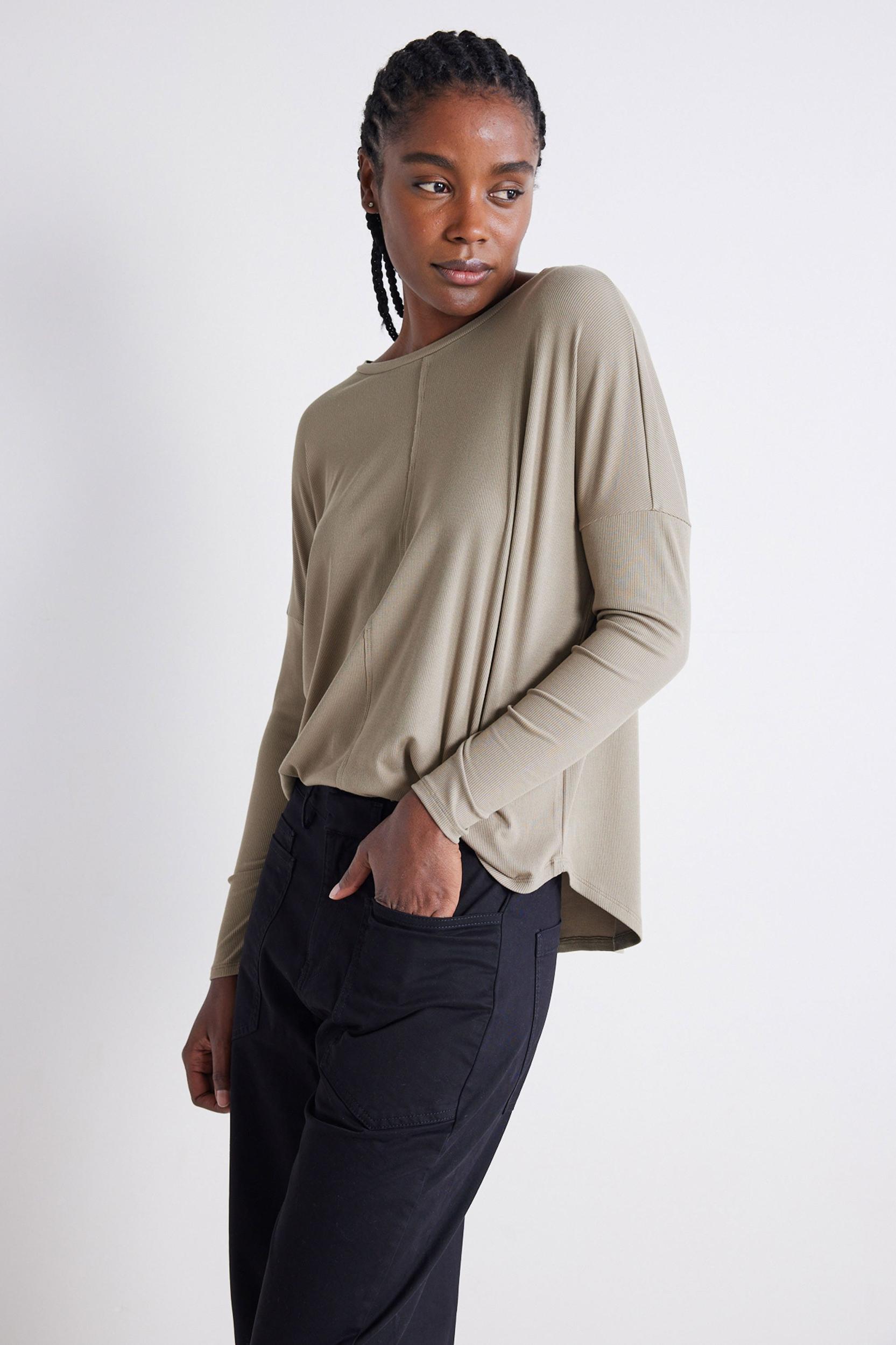 The One and Only Ribbed Long Sleeve Tee Product Image