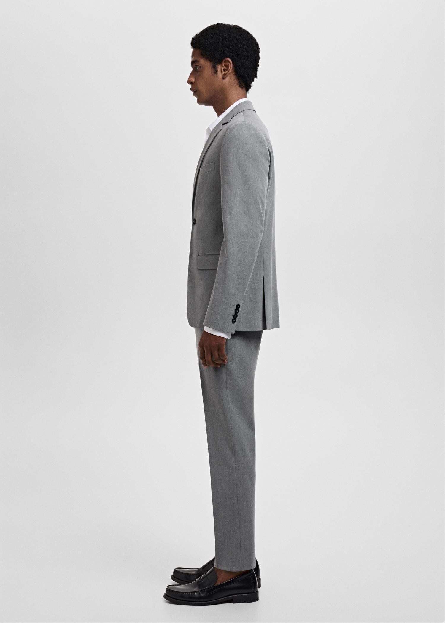 Super slim-fit suit jacket in stretch fabric - Men | MANGO USA Product Image