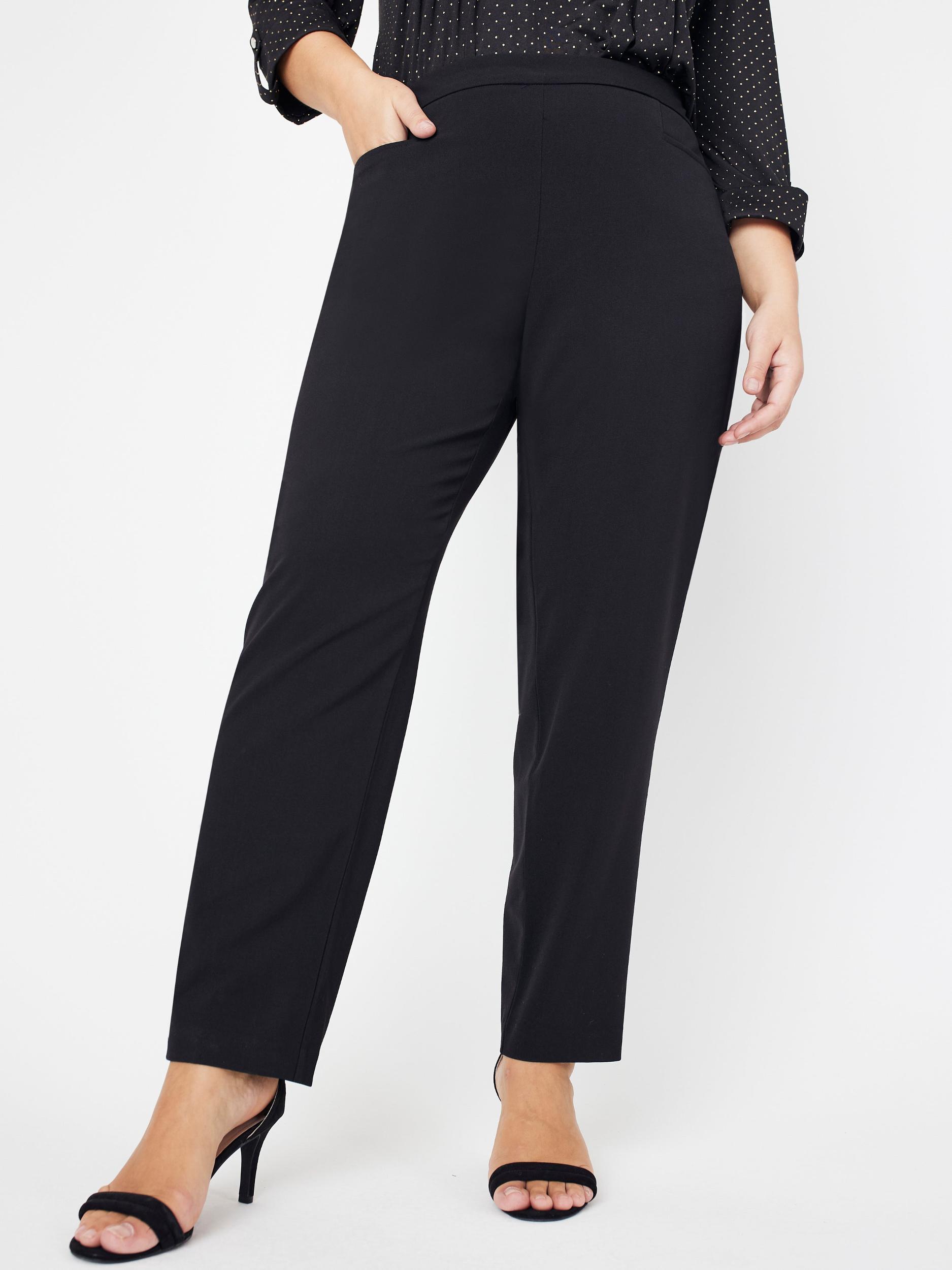 Roz & Ali™ Secret Agent Pull On Tummy Control Pants With L Pockets, Short Length Plus Product Image