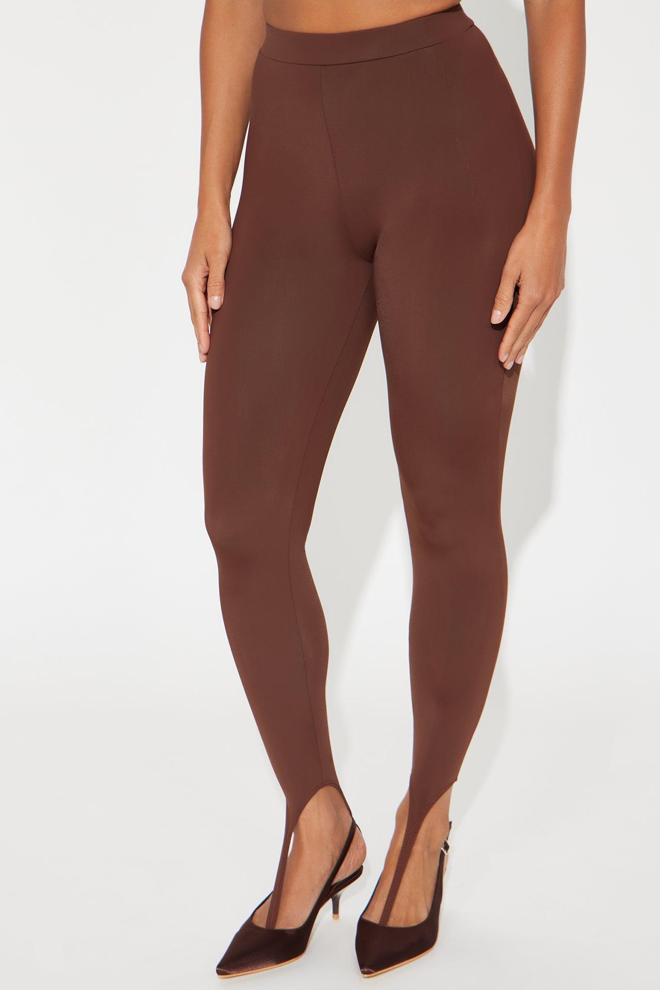 Kamryn High Rise Stirrup Legging - Chocolate Product Image