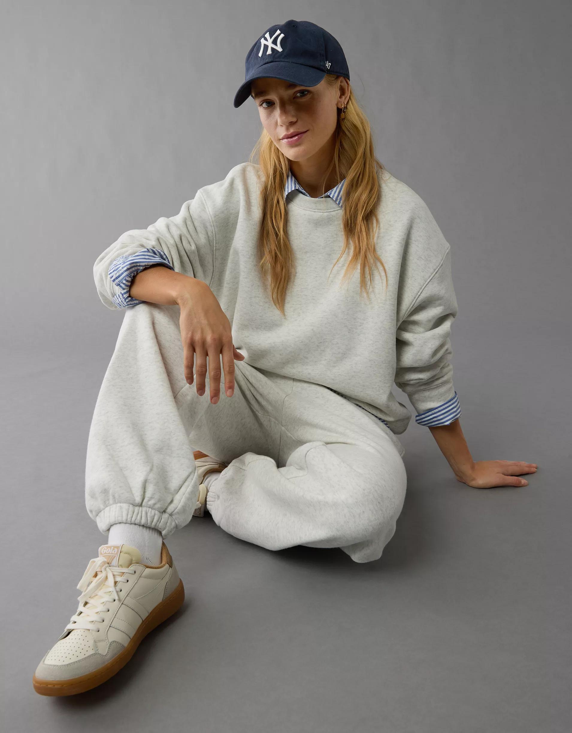 AE Everyday Luxe Crew Neck Sweatshirt Product Image