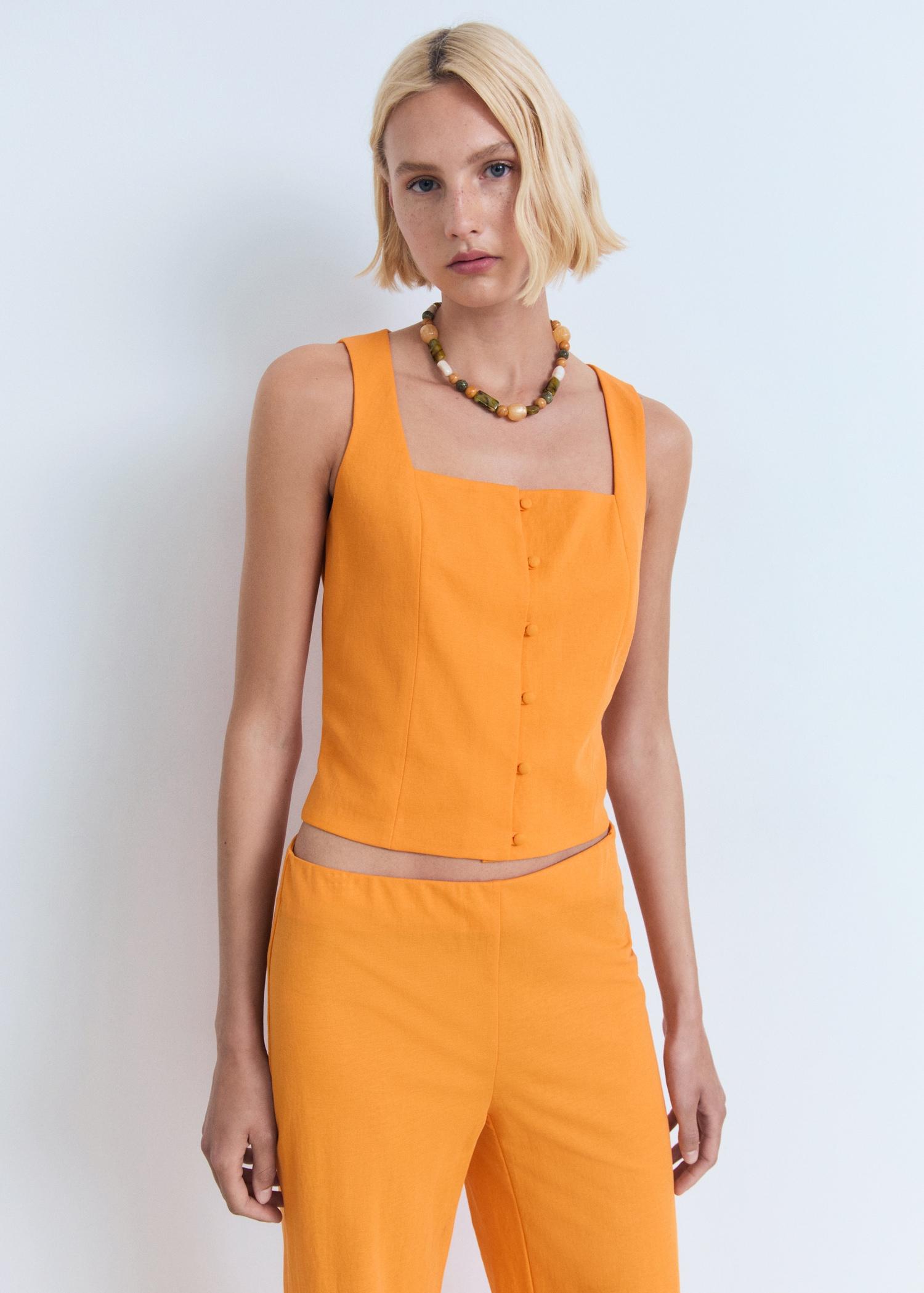 Flowy straight-fit pants - Women | MANGO USA Product Image