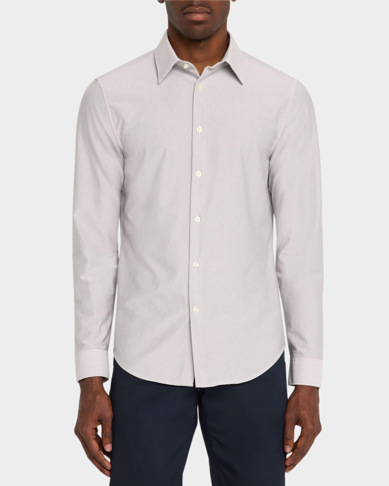Men's Sylvain Micro-Stripe Sport Shirt Product Image
