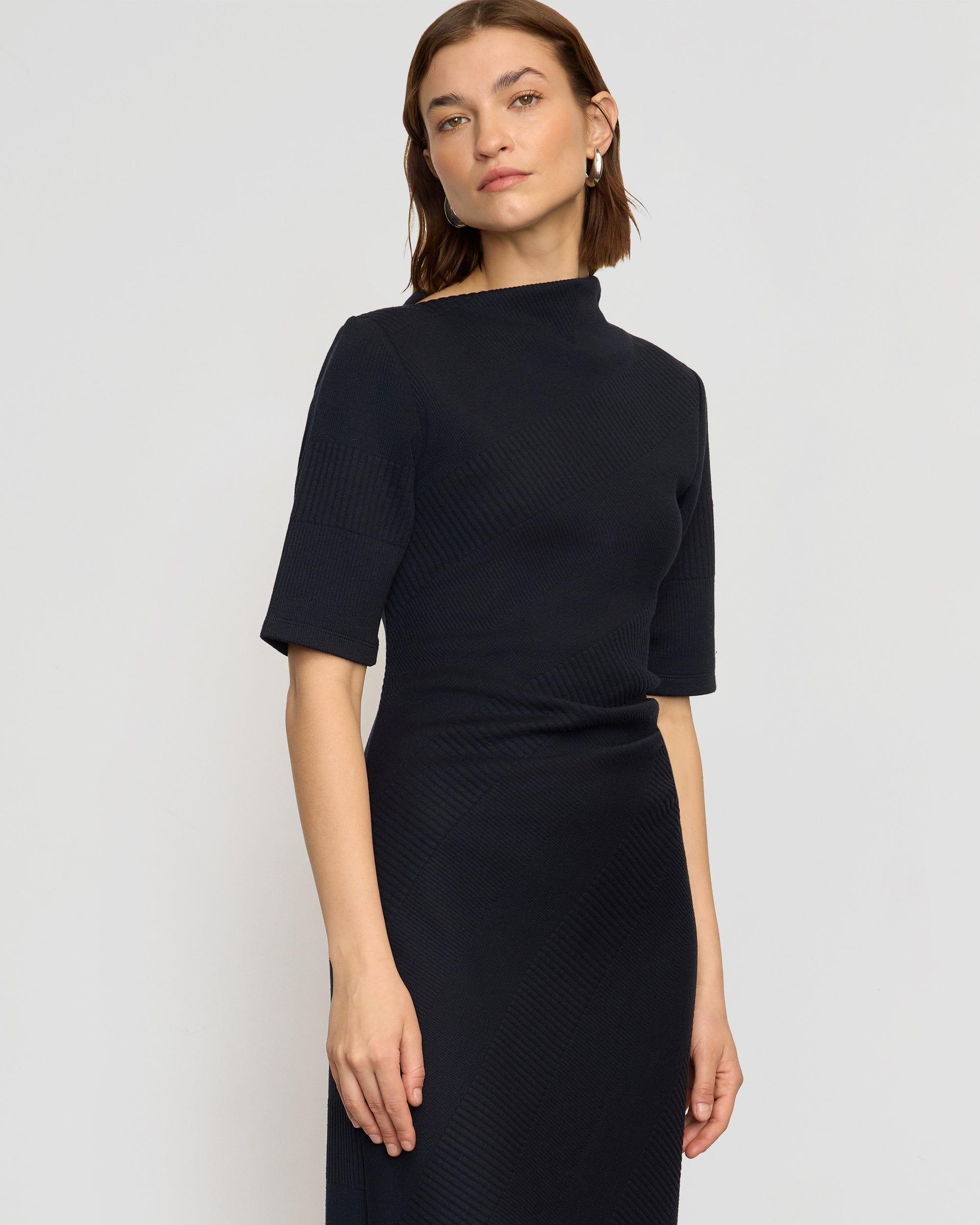 Evie Ribbed-Knit Jersey Dress Product Image
