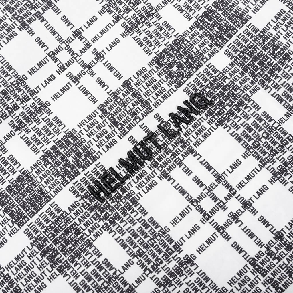 Plaid Logo Shirt - White Male Product Image