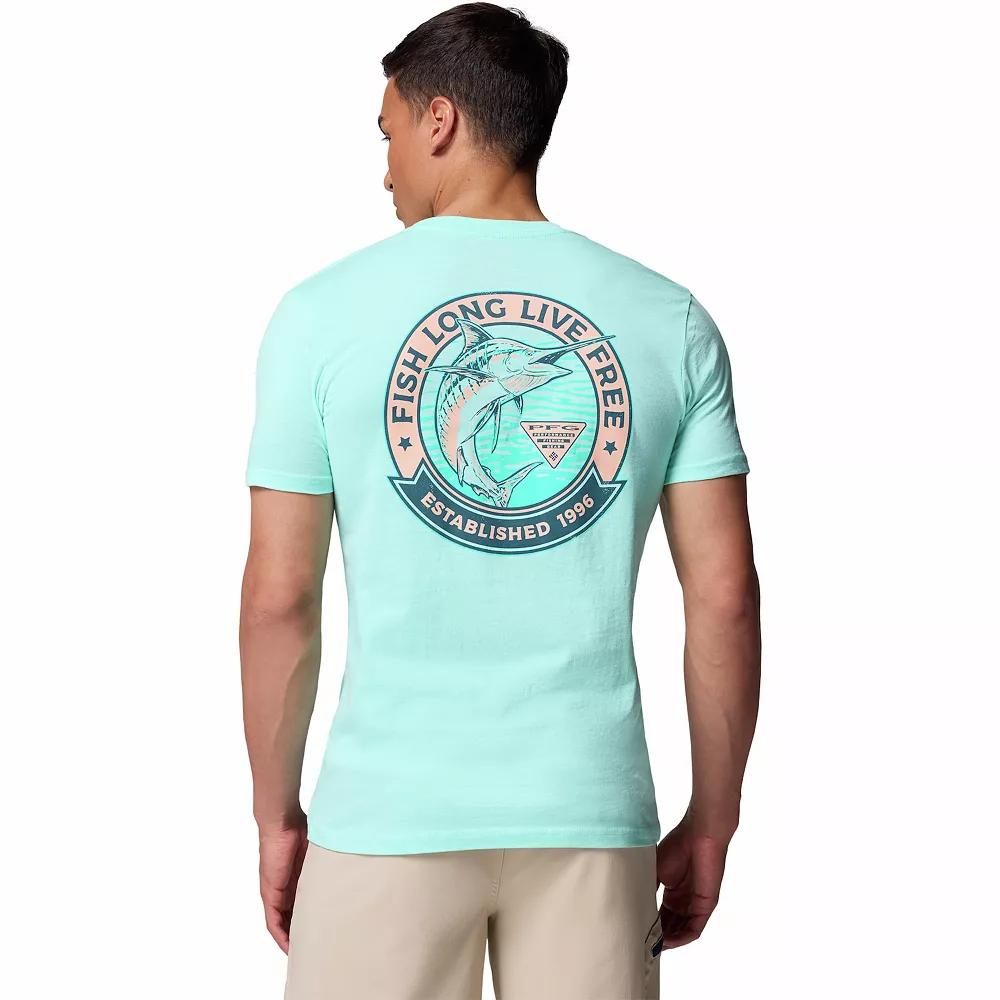 Men's Columbia Performance Fishing Gear Graphic Tee, Size: Small, Gulfstream Product Image
