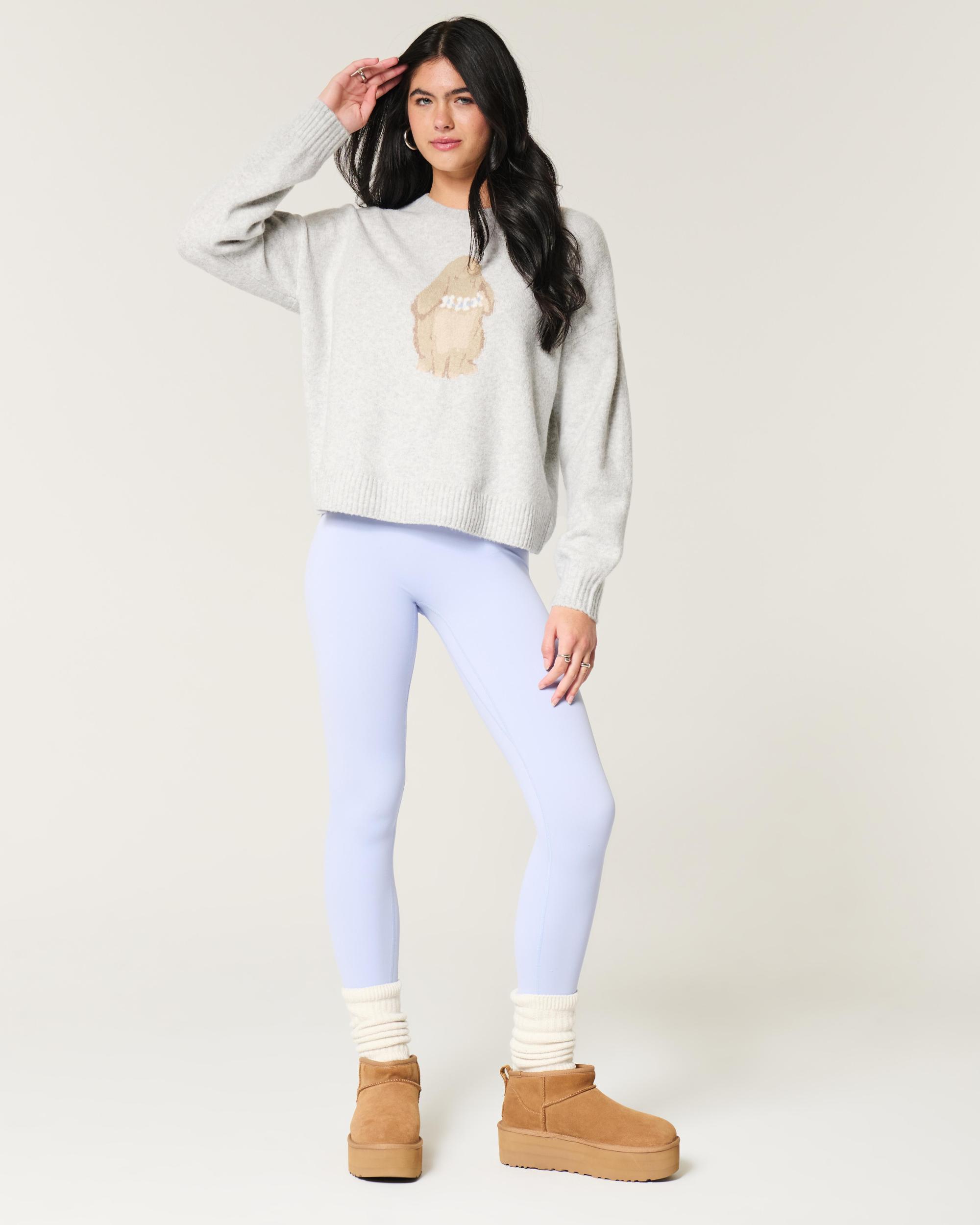 Hollister Comfy Cloud Bunny Graphic Crew Sweater Product Image