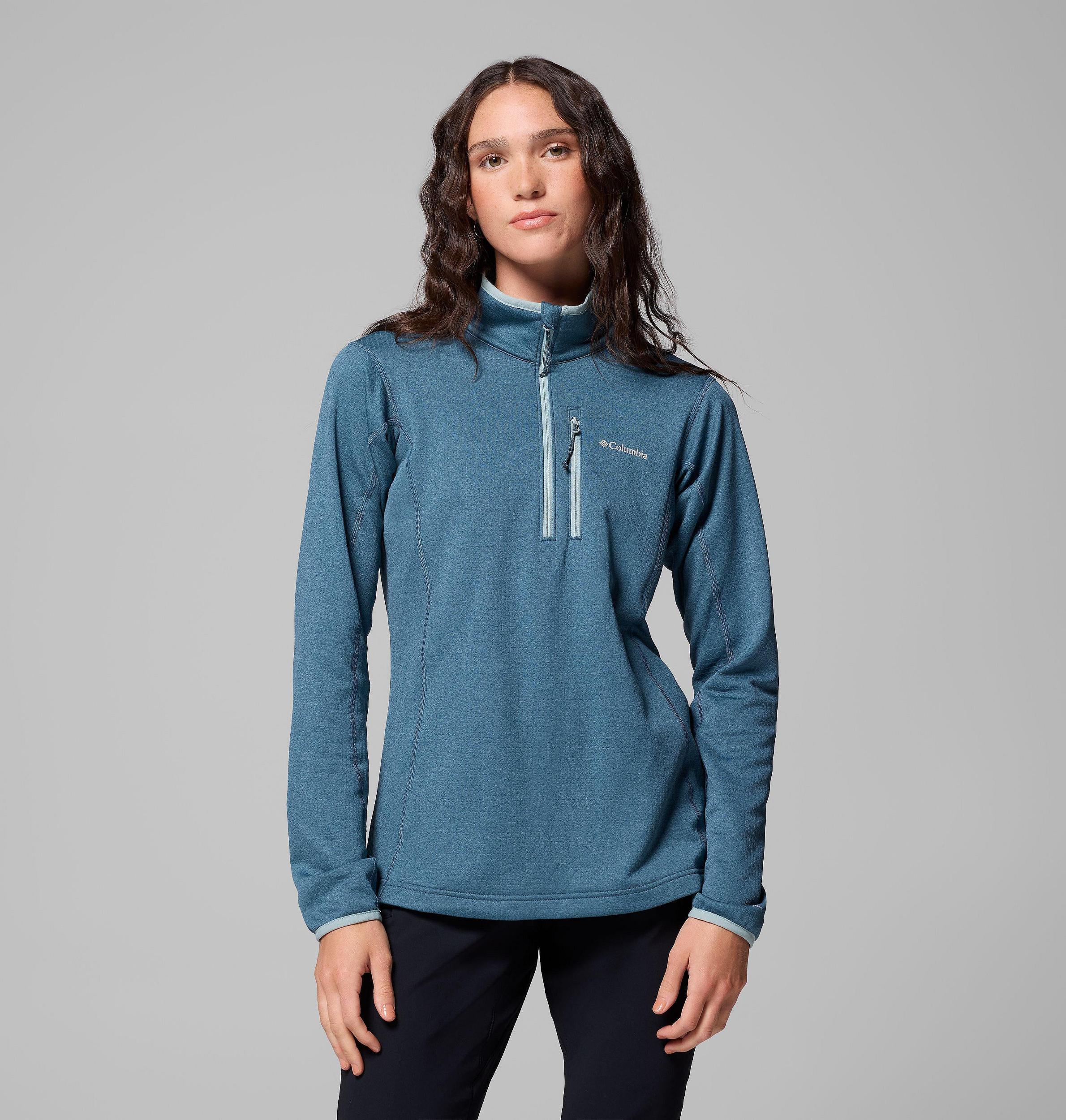 Columbia Womens Essential Hike Grid Fleece Half Zip Jacket- Product Image
