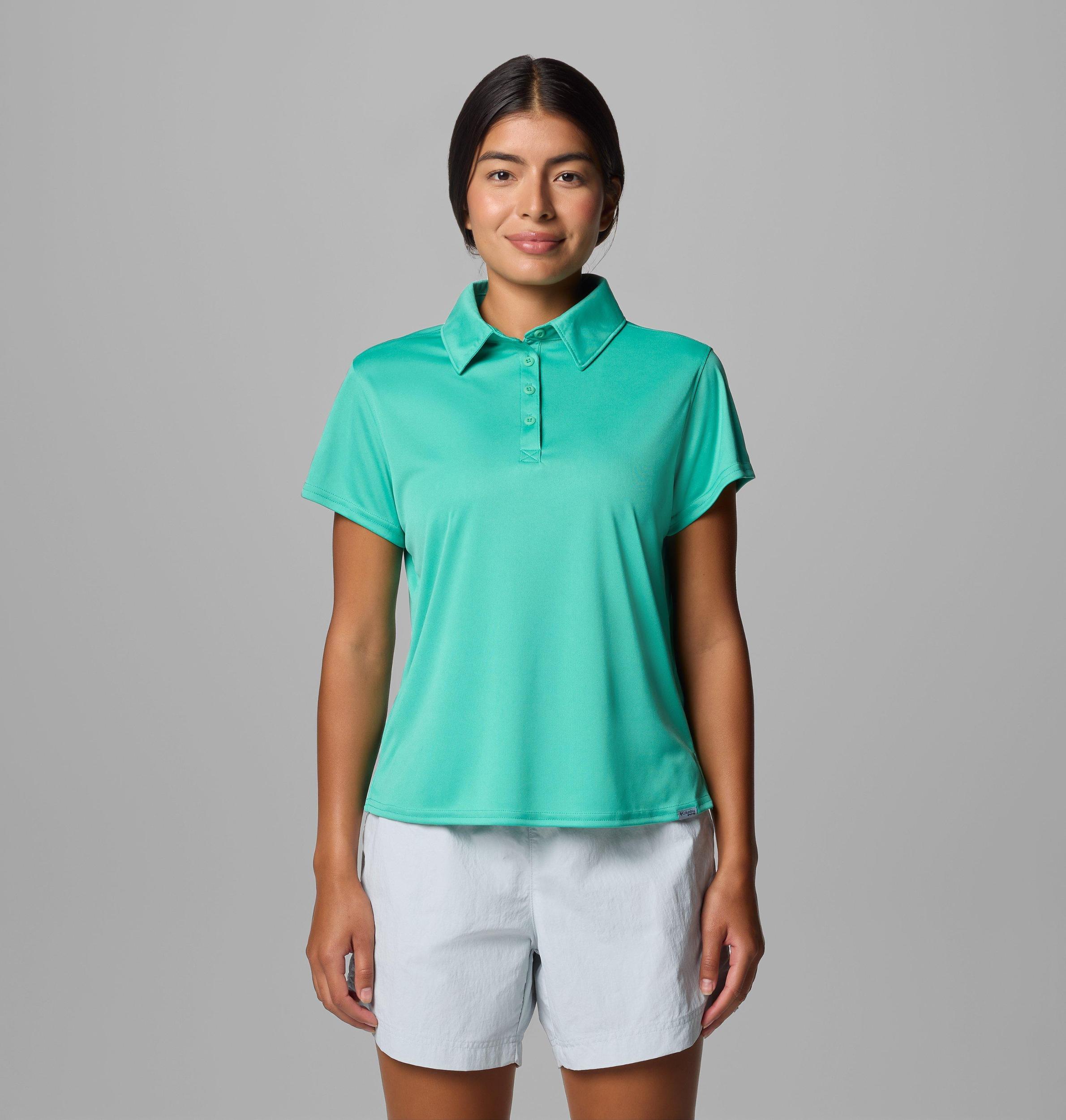 Columbia Womens PFG Tidal Tee Short Sleeve Polo- Product Image