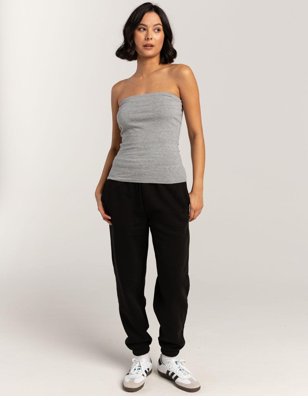 TILLYS Womens Long Tube Top - HEATHER GRAY Product Image