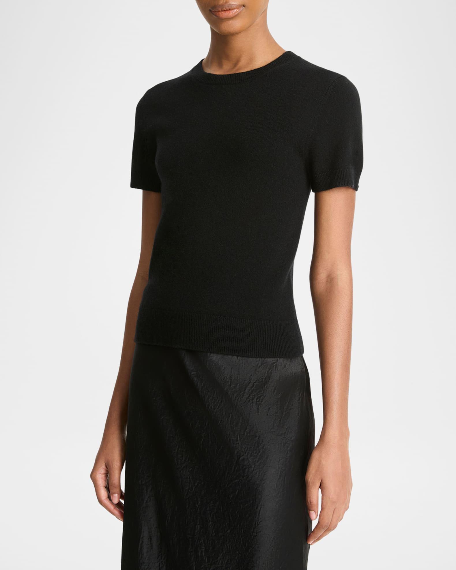Short-Sleeve Cashmere-Blend Tee Product Image