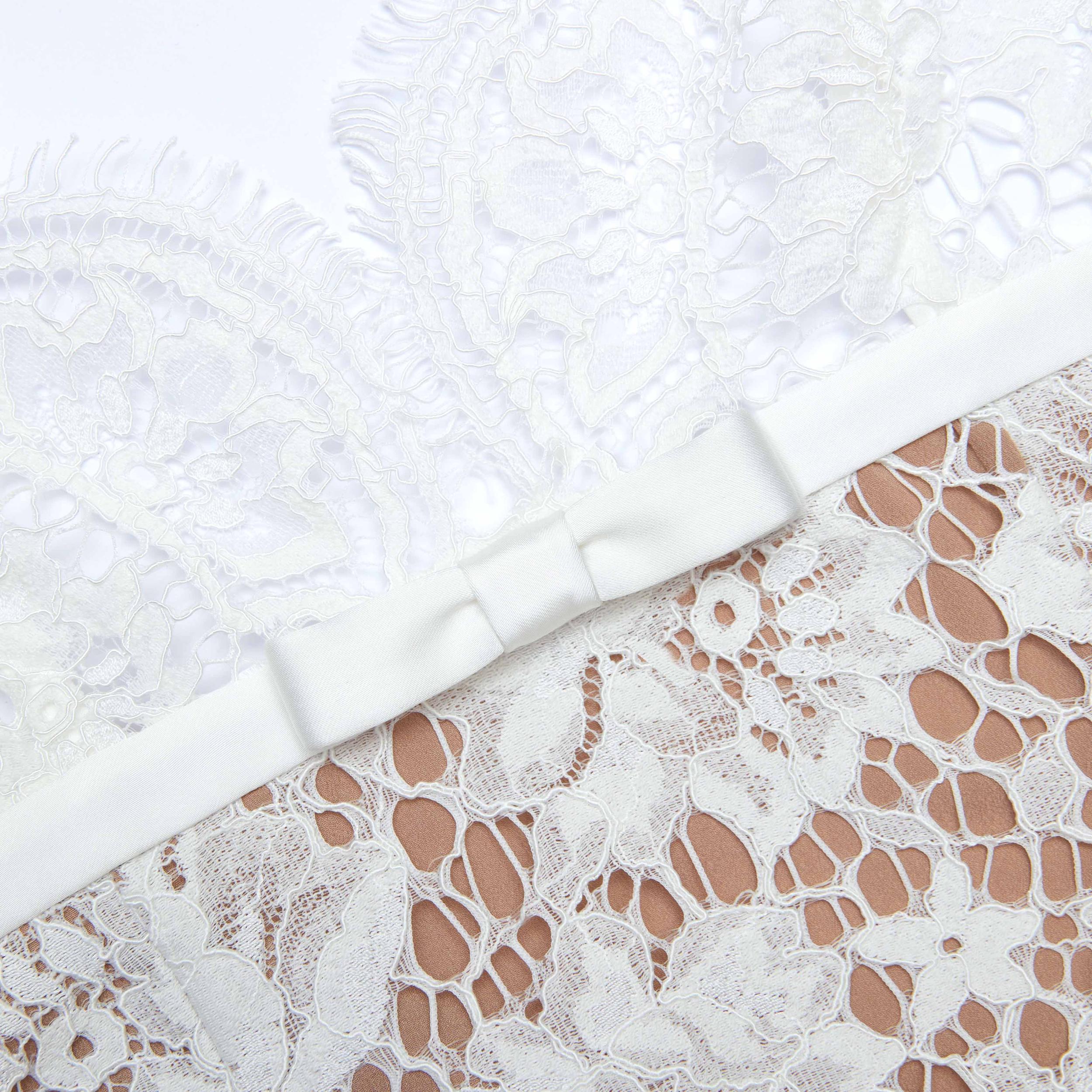 White Floral Lace Maxi Dress Product Image