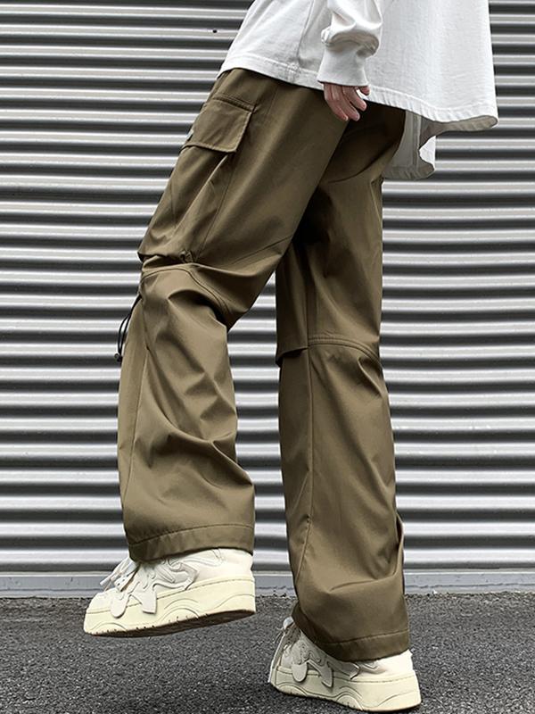Men's Loose Straight  Cargo Pants Product Image