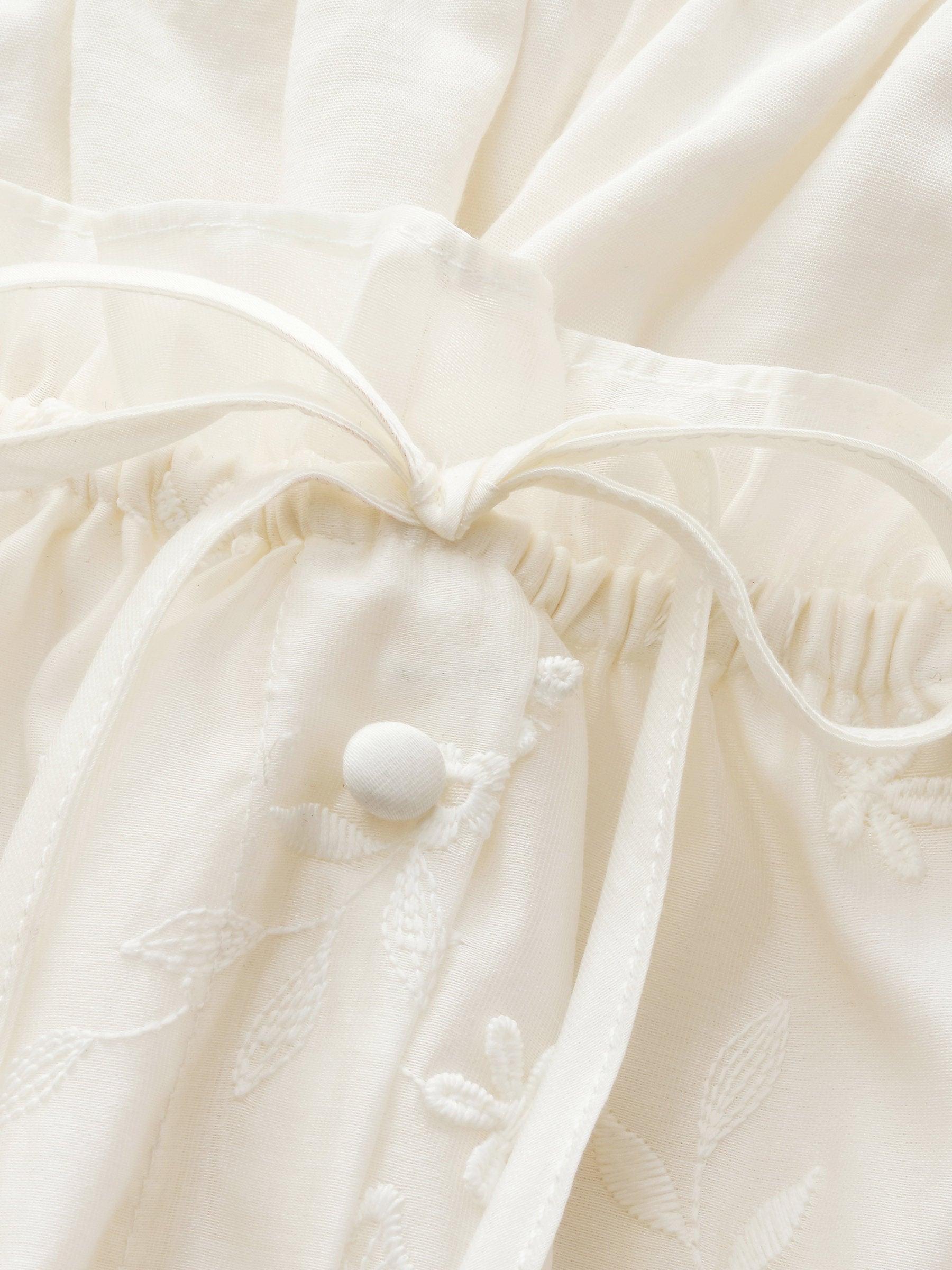 Tencel Blend Embroidered Women Top Product Image