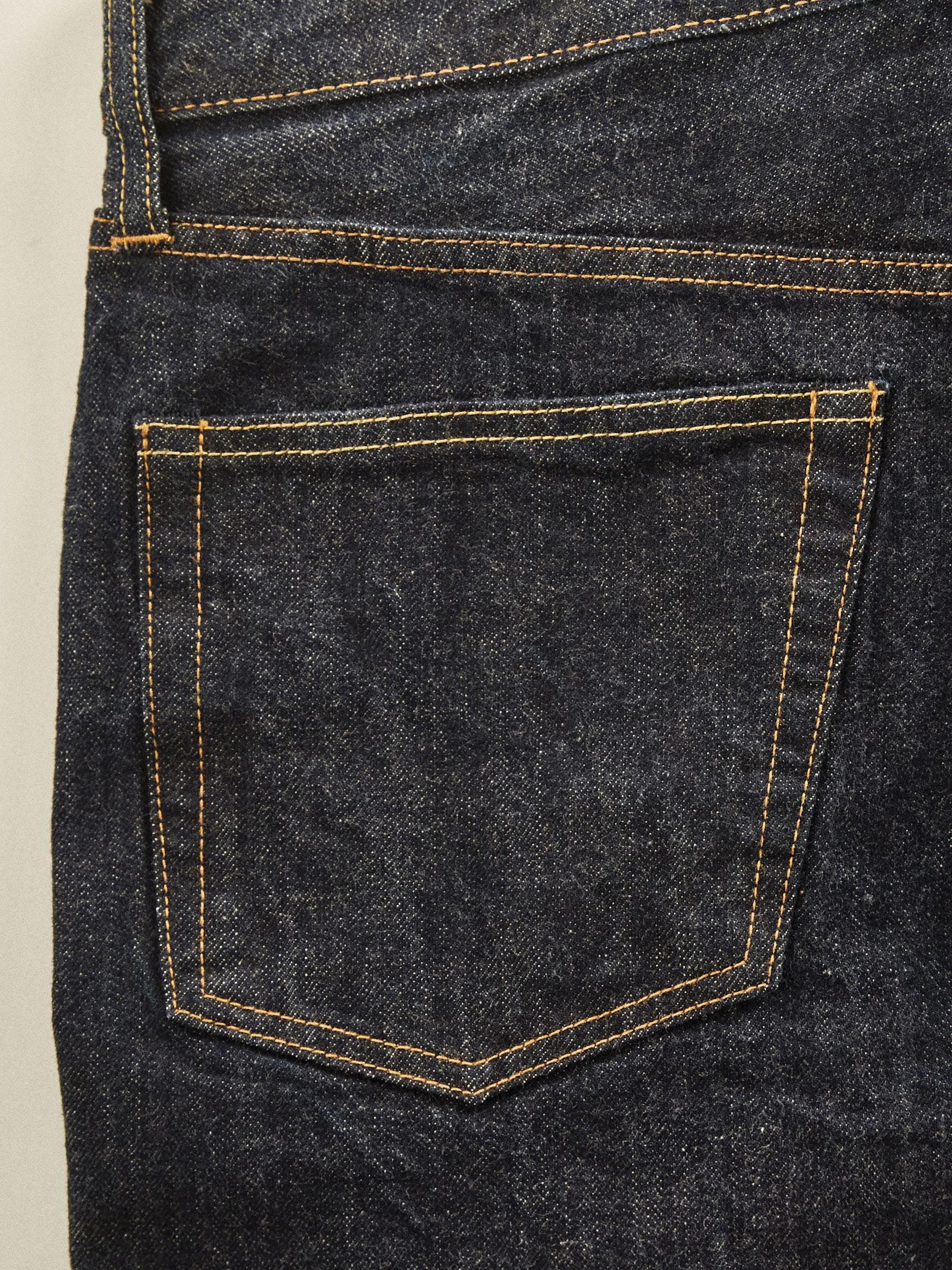 D018 Japanese Loomstate Selvedge Full Saddle Jean Product Image
