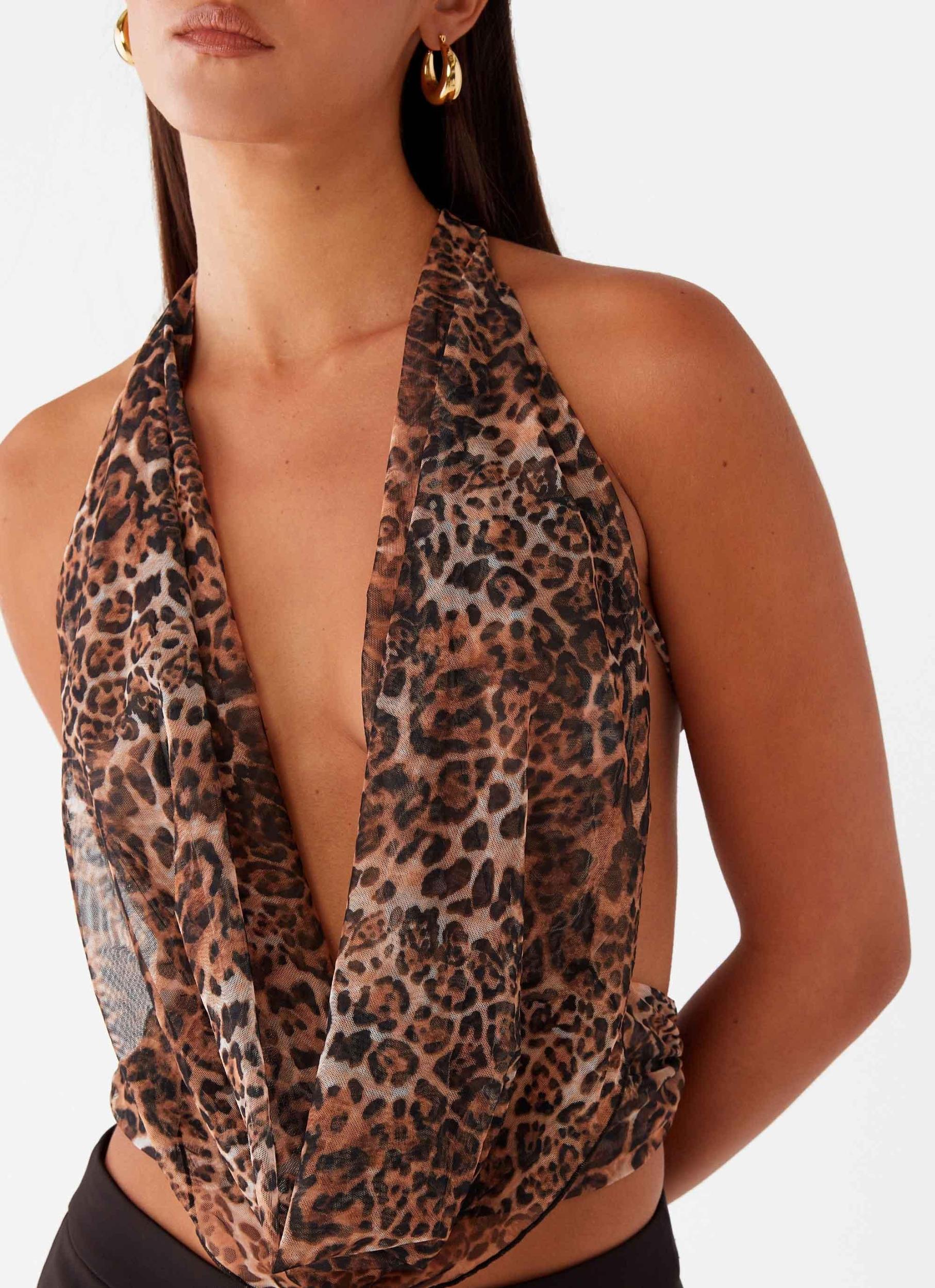 Sawyer Mesh Top - Leopard Product Image