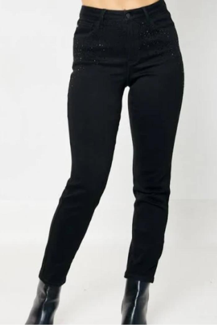 HIGH WAIST PULL ON CUFFED JOGGERS Product Image