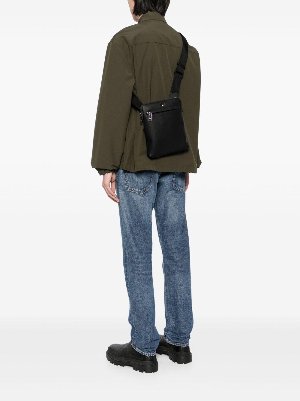 logo-debossed messenger bag Product Image