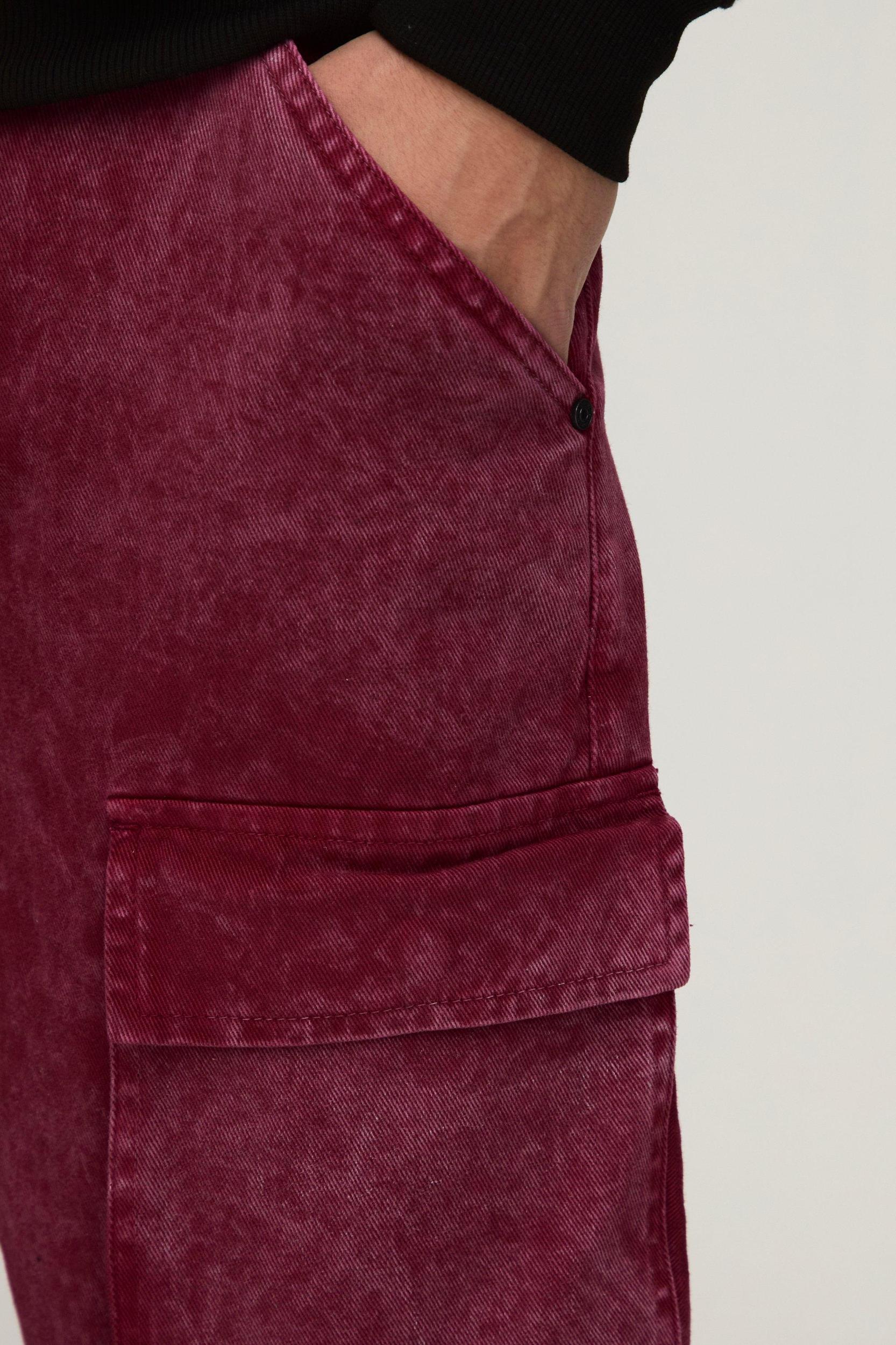 Relaxed Rigid Acid Washed Multi Pocket Cargo Denim Jeans | boohooMAN USA Product Image