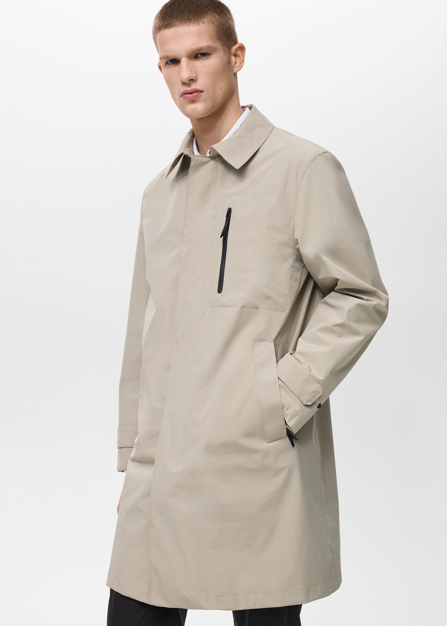 COOLMAX® technology waterproof parka - Men | MANGO USA Product Image