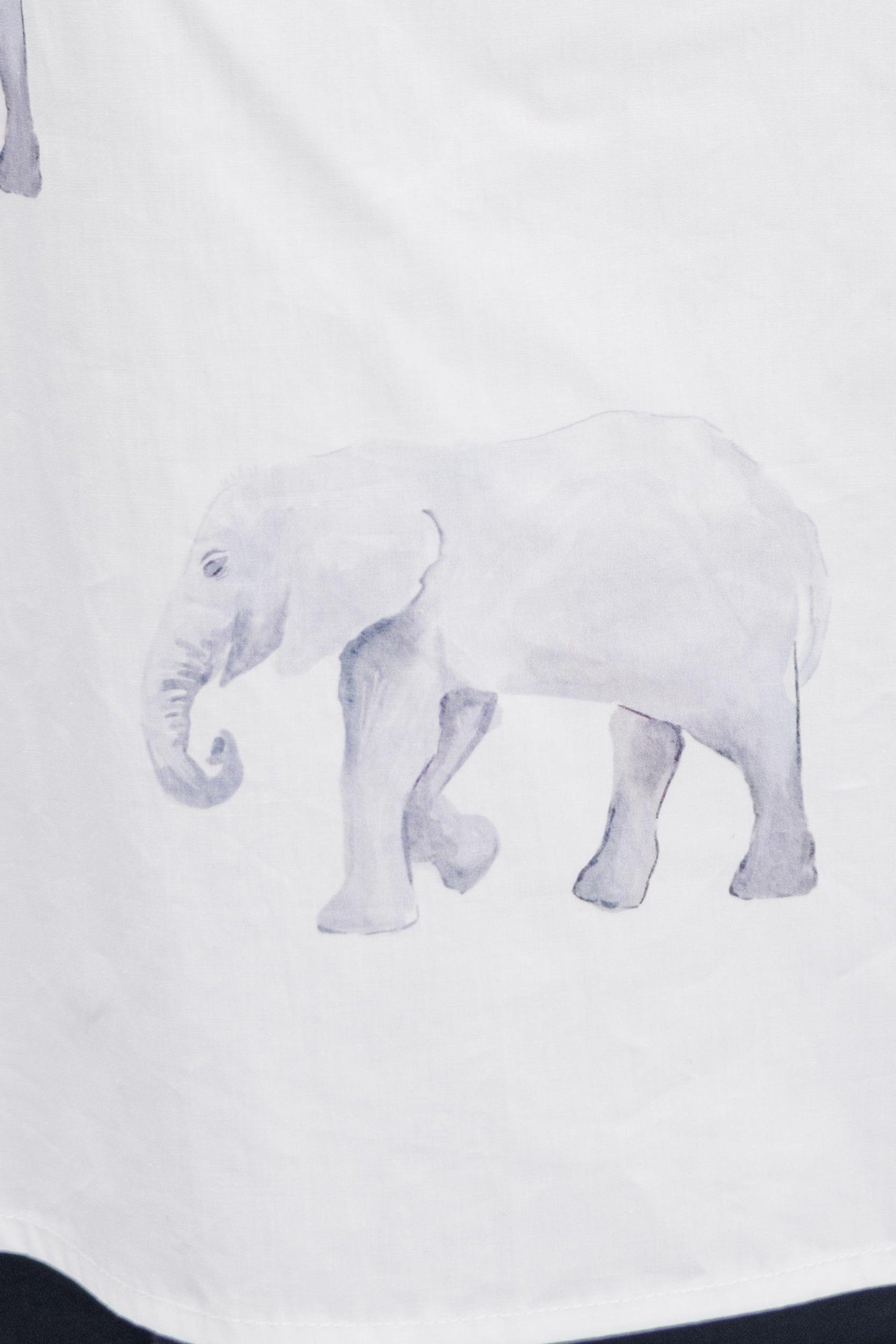 Listen To Your Heart White Elephant Ruffled Blouse Female Product Image