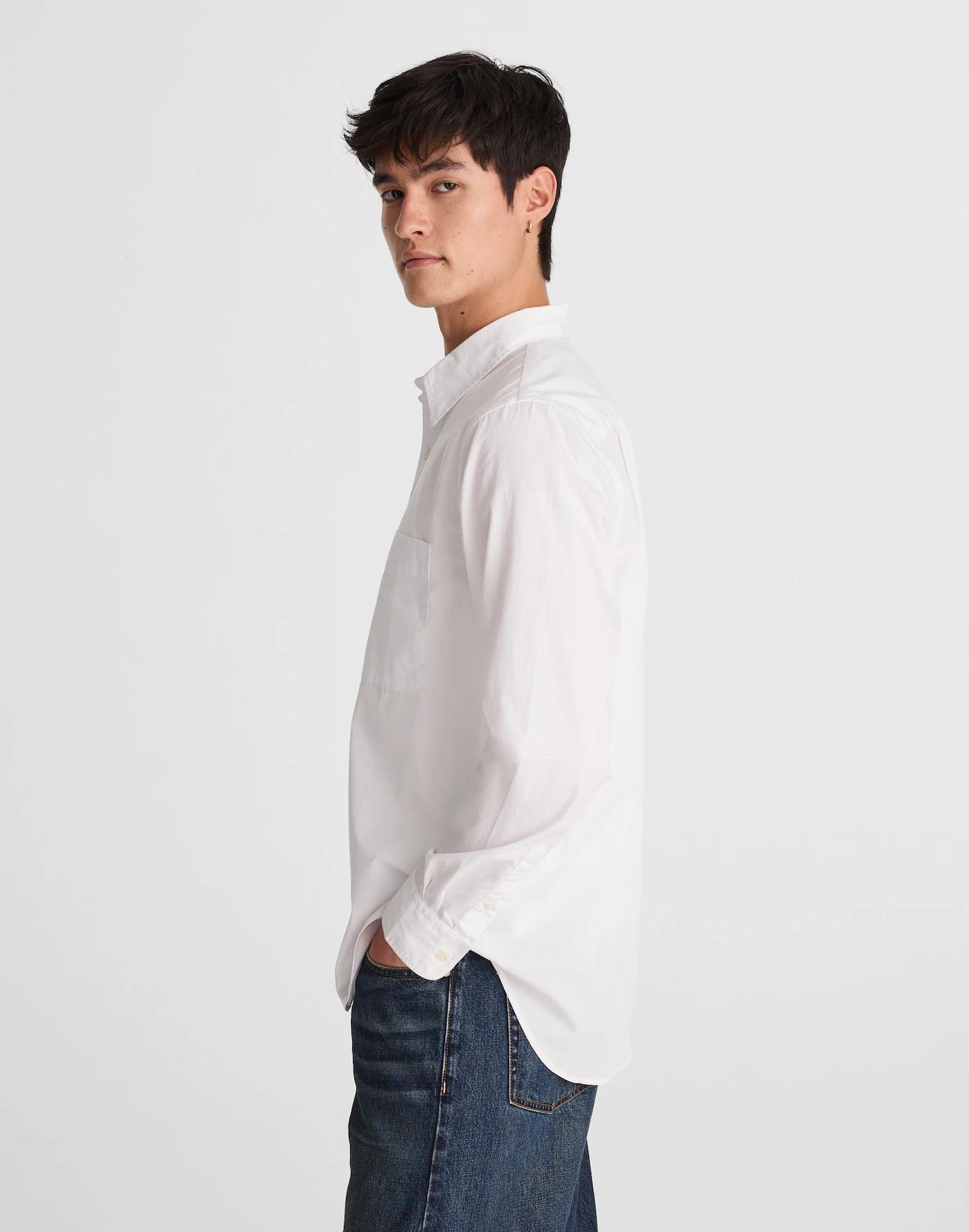 Cotton Poplin Button-Up Shirt Product Image